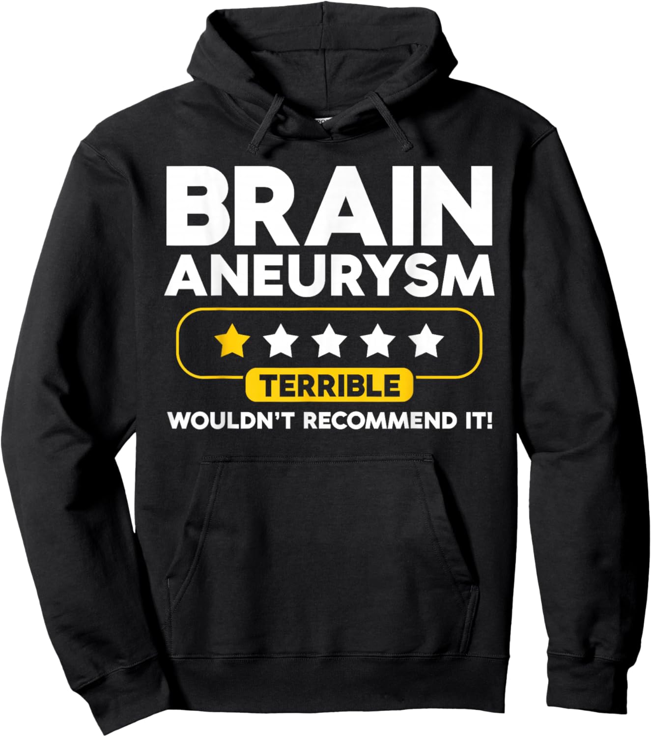 Funny Brain Aneurysm Hoodie - Hoodie | Black