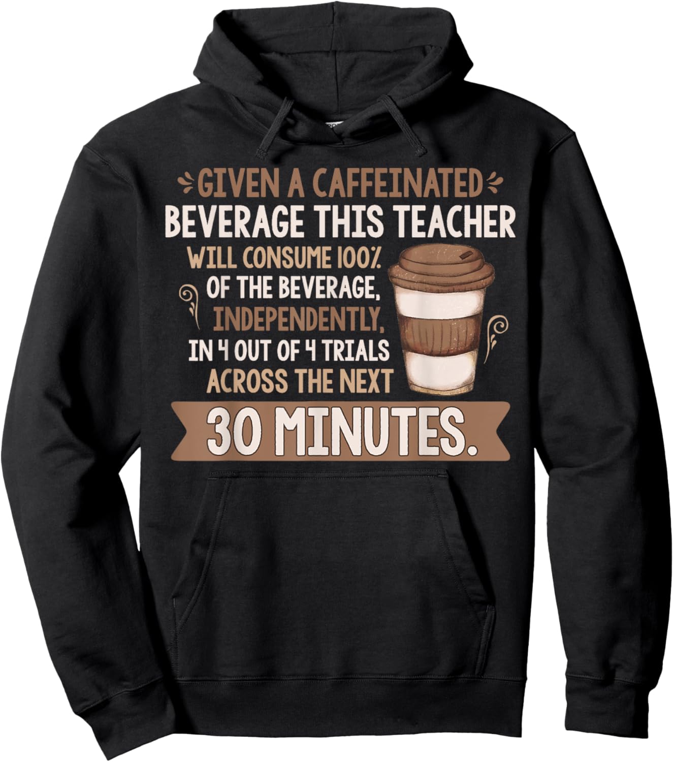 Given A Caffeinated Beverage This Teacher Will Consume Women Hoodie - Hoodie | Black