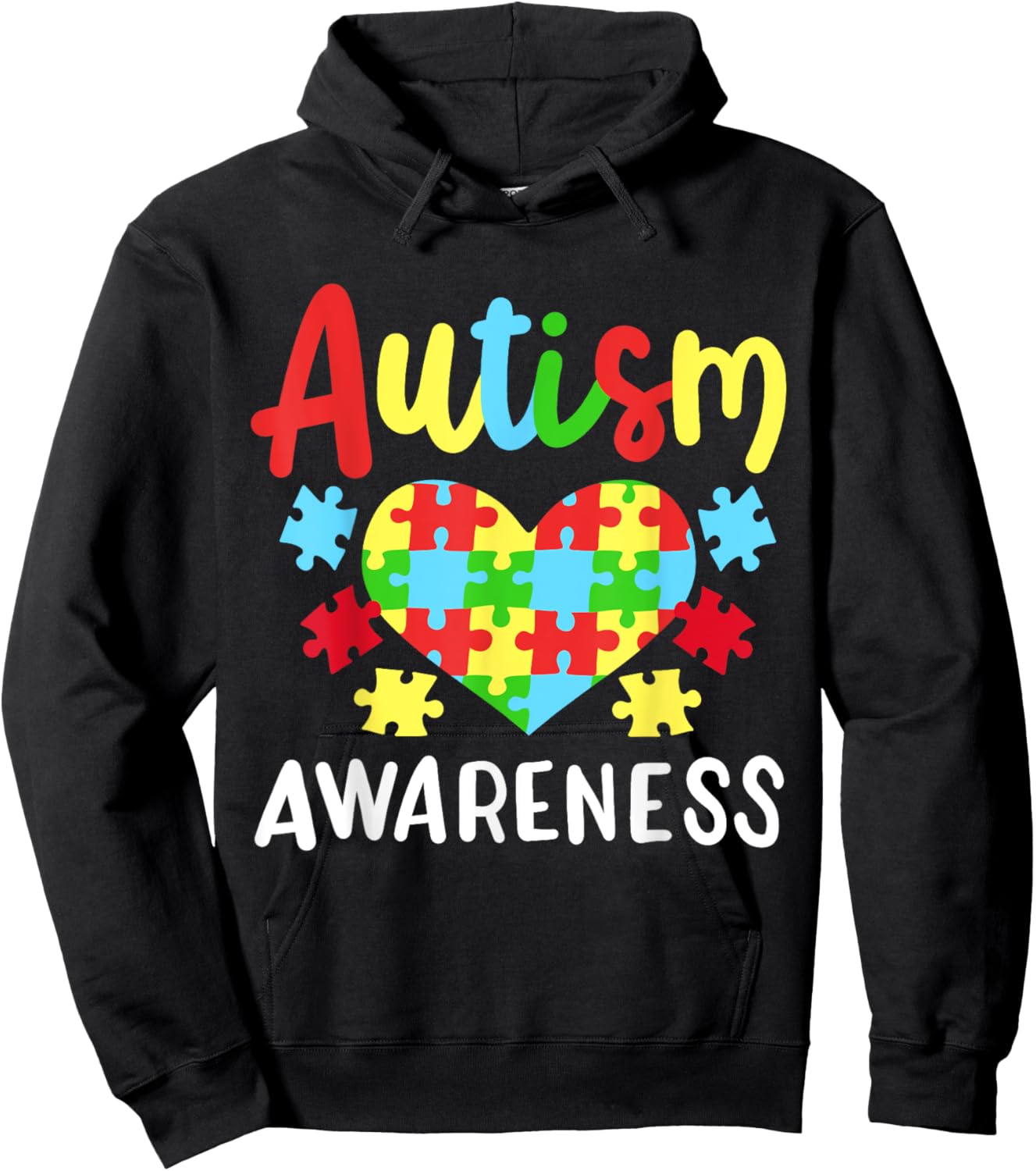 Autism Awareness , Small, Black Hoodie - Hoodie | Black