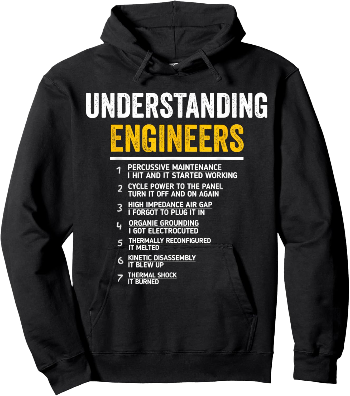 Understanding Engineers Funny Mechanical Engineering Hoodie - Hoodie | Black