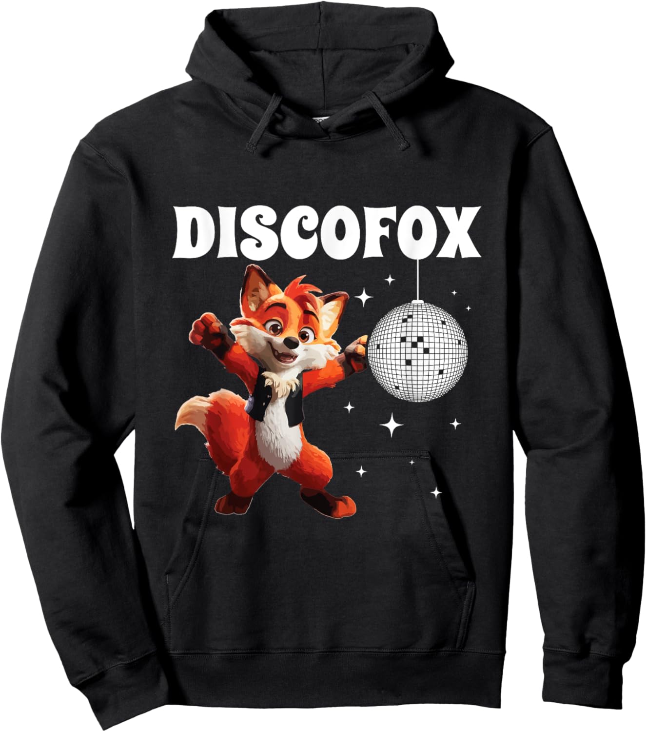Discofox Fox Disco Word Game Dance Dance Celebration , black, S Hoodie - Hoodie | Black