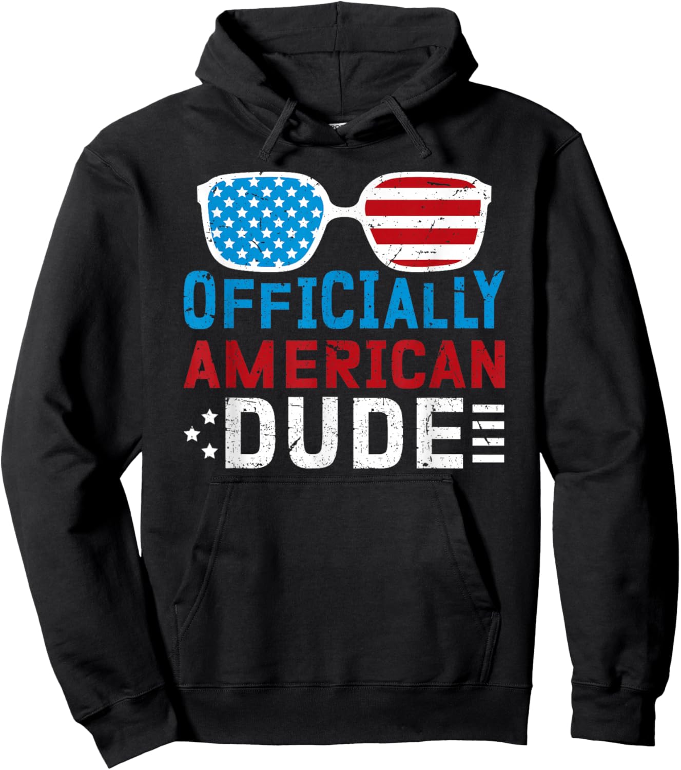 Officially American Dude New US Citizen US Citizenship USA Hoodie - Hoodie | Black