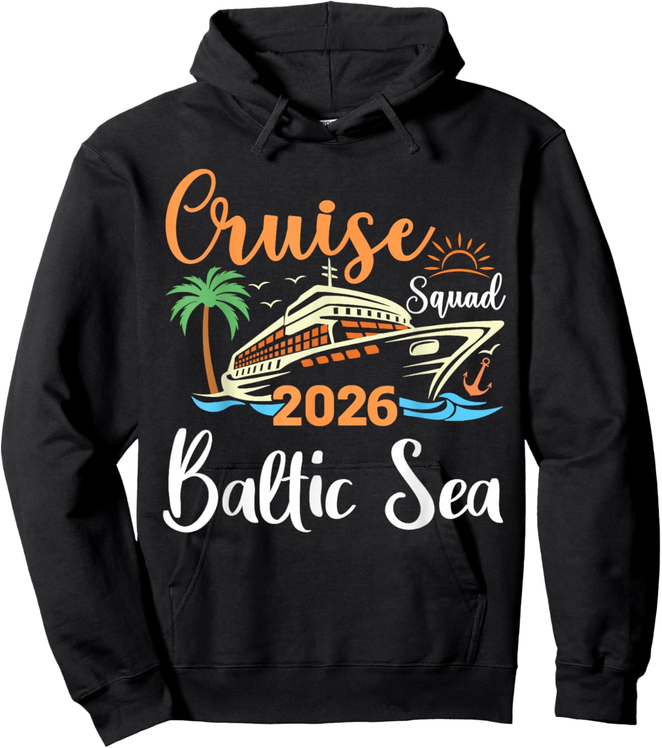 Baltic Sea Cruise Squad 2026 Family Holiday Matching Hoodie - Hoodie | Black