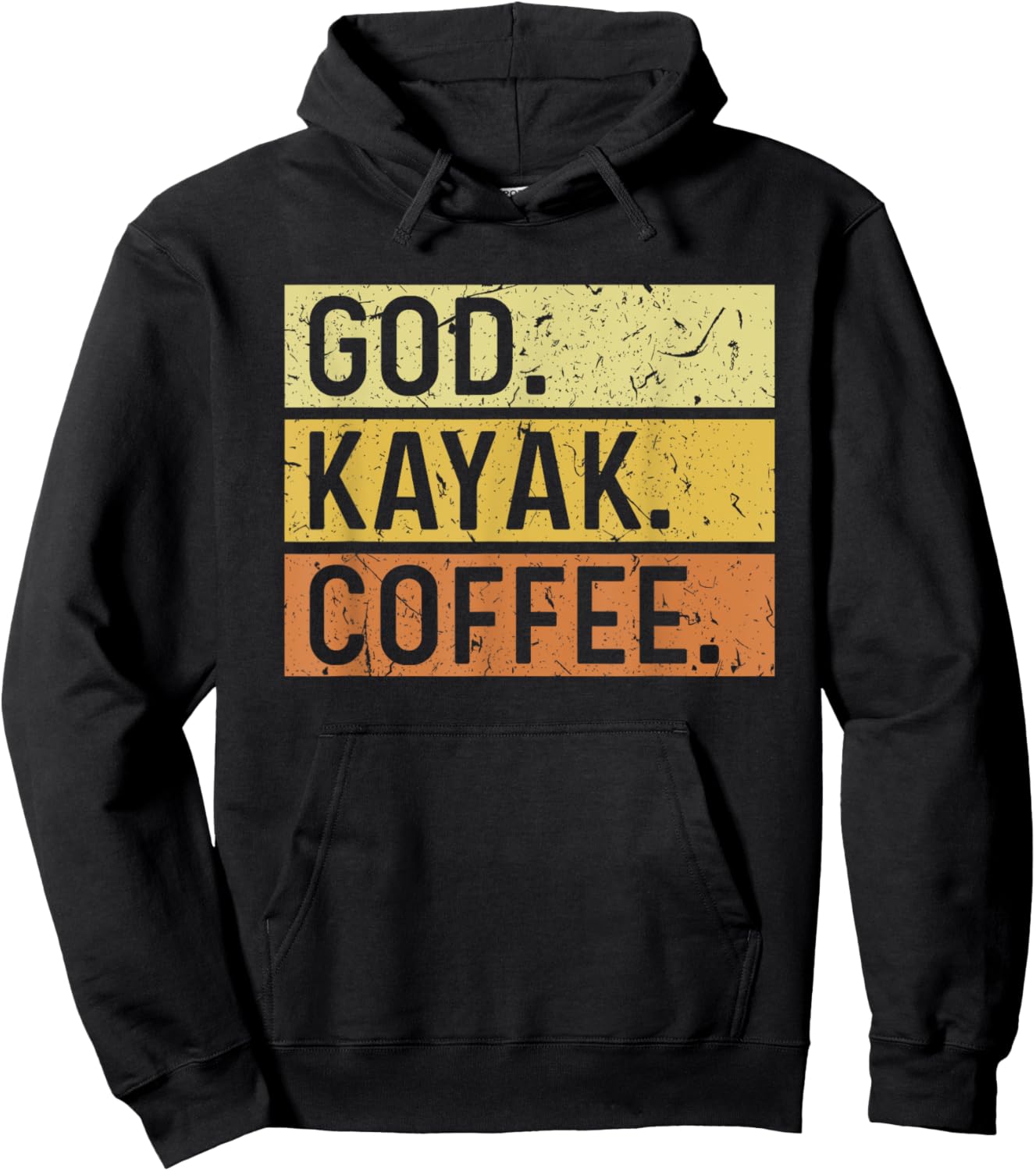 God Kayak Coffee Jesus Kayaking Kayaker Hoodie - Hoodie | Black