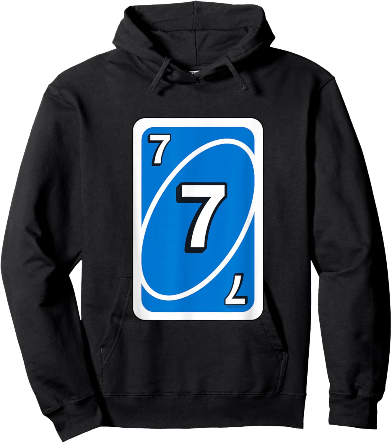 UNO Halloween Blue 7 Inch Card Hoodie - Hoodie | Black