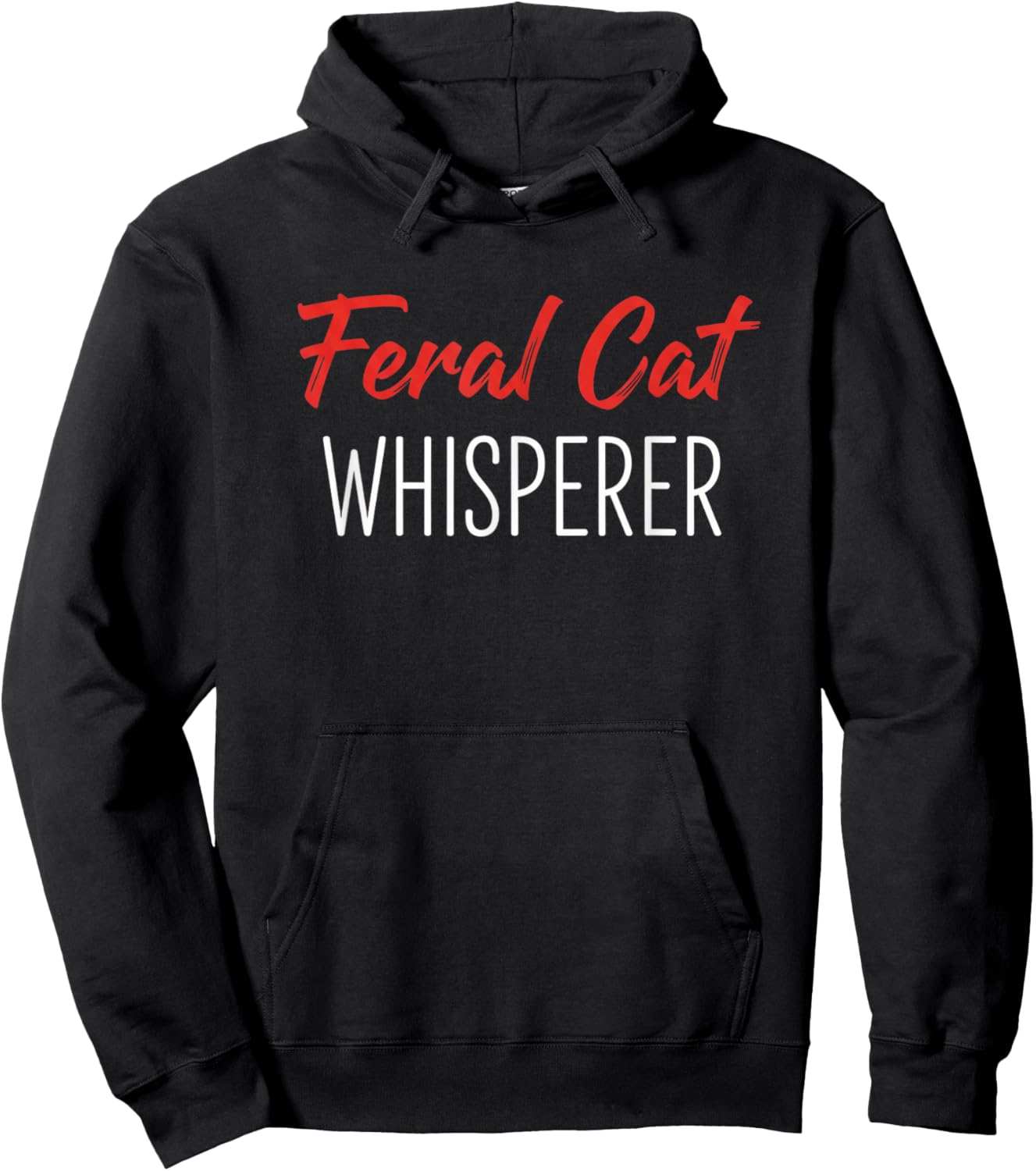 Feral Cat Whisperer Funny Cat Lover Cat Rescue Hoodie - Hoodie | Black