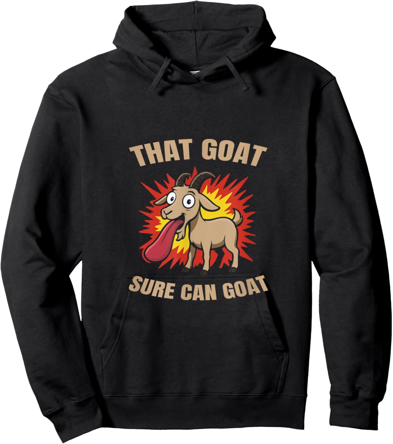 Funny Goat Simulator That Goat Sure Can Goat Humor Hoodie - Hoodie | Black