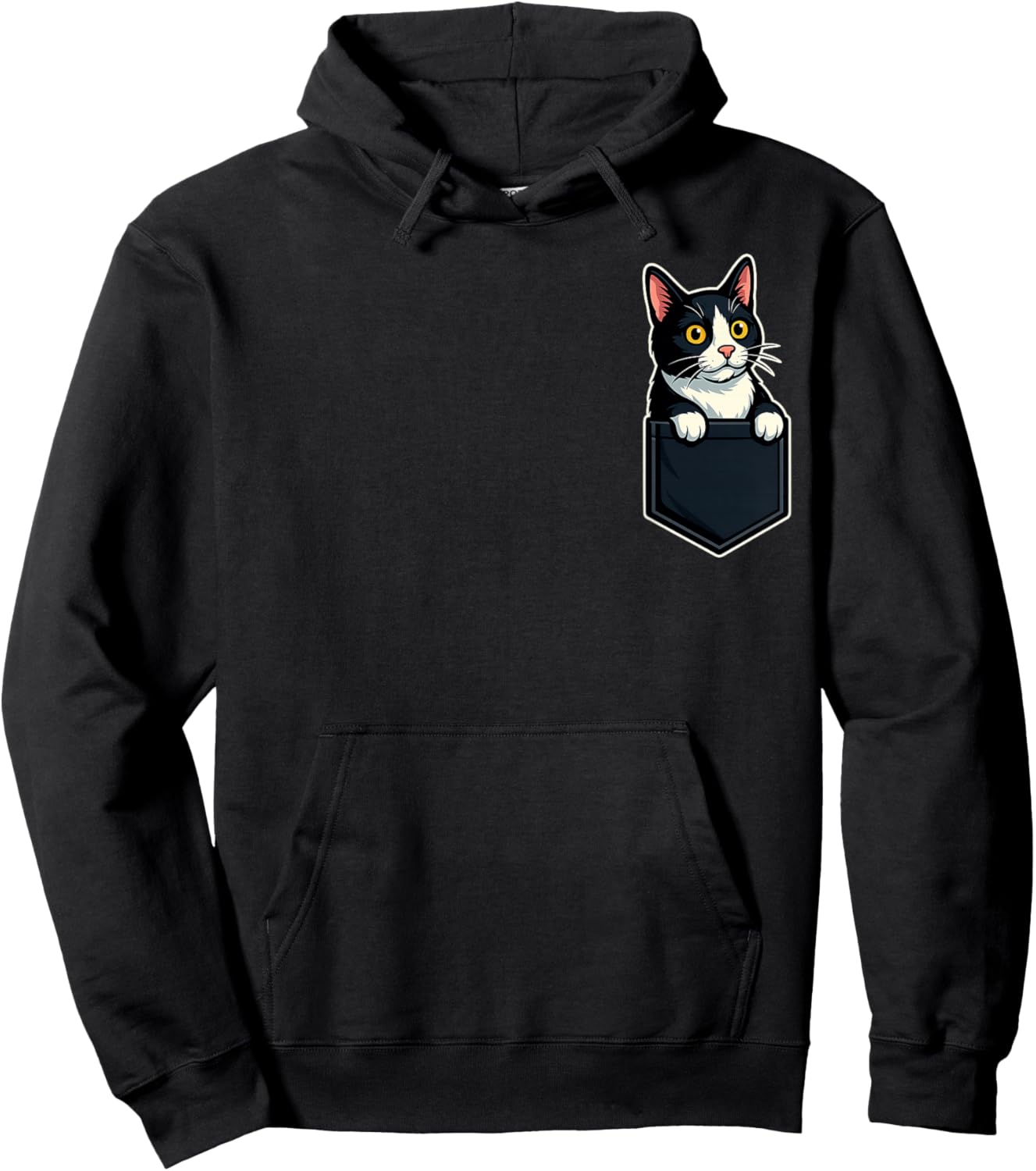 Tuxedo Cat Cat Lady Cat Mom Tuxedo Cat Hoodie - Hoodie | Black