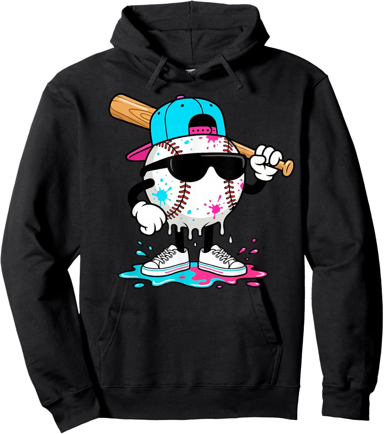 T-Shirt Hoodie - Hoodie | Black