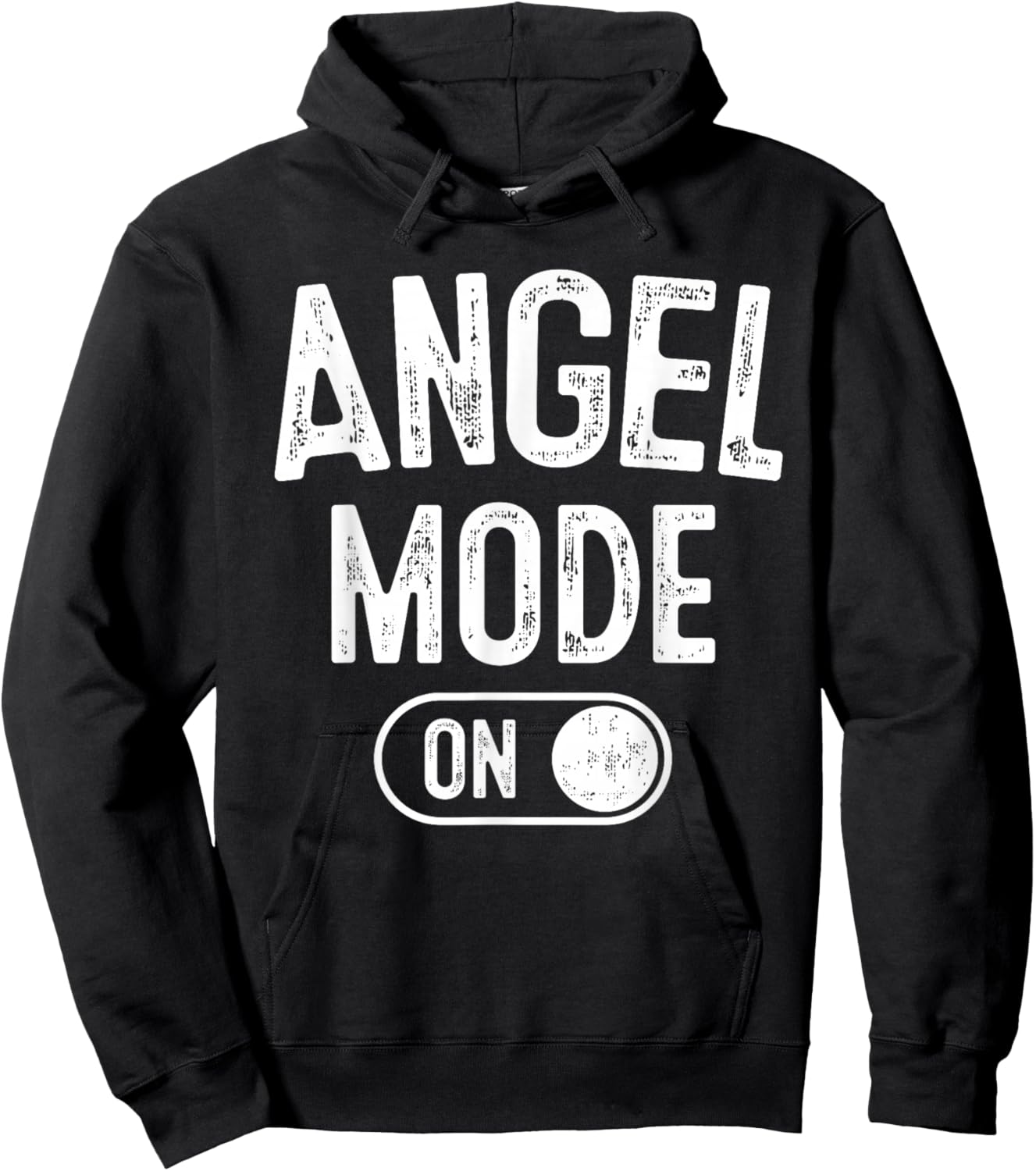 Angel Mode On Costume Funny Spiritual Party Gift Religious Hoodie - Hoodie | Black