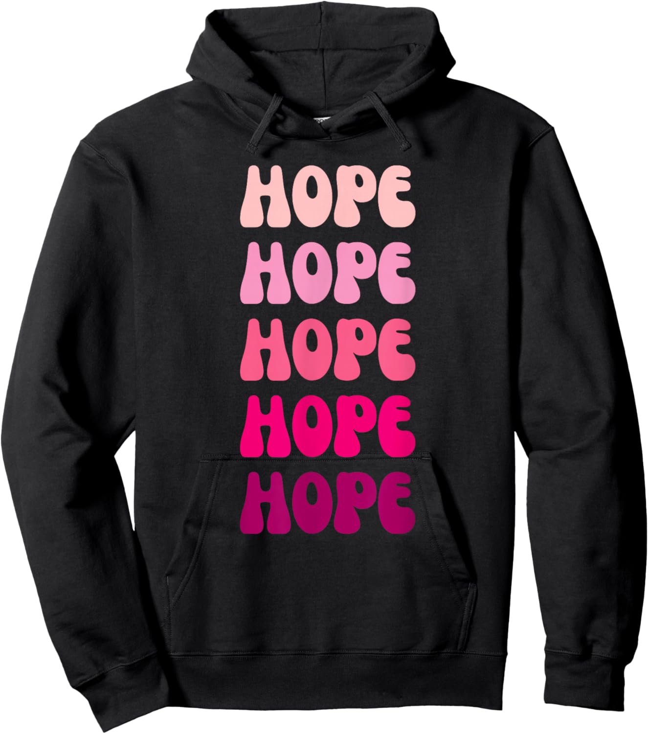Hope First Name Minimalist Design Hoodie - Hoodie | Black