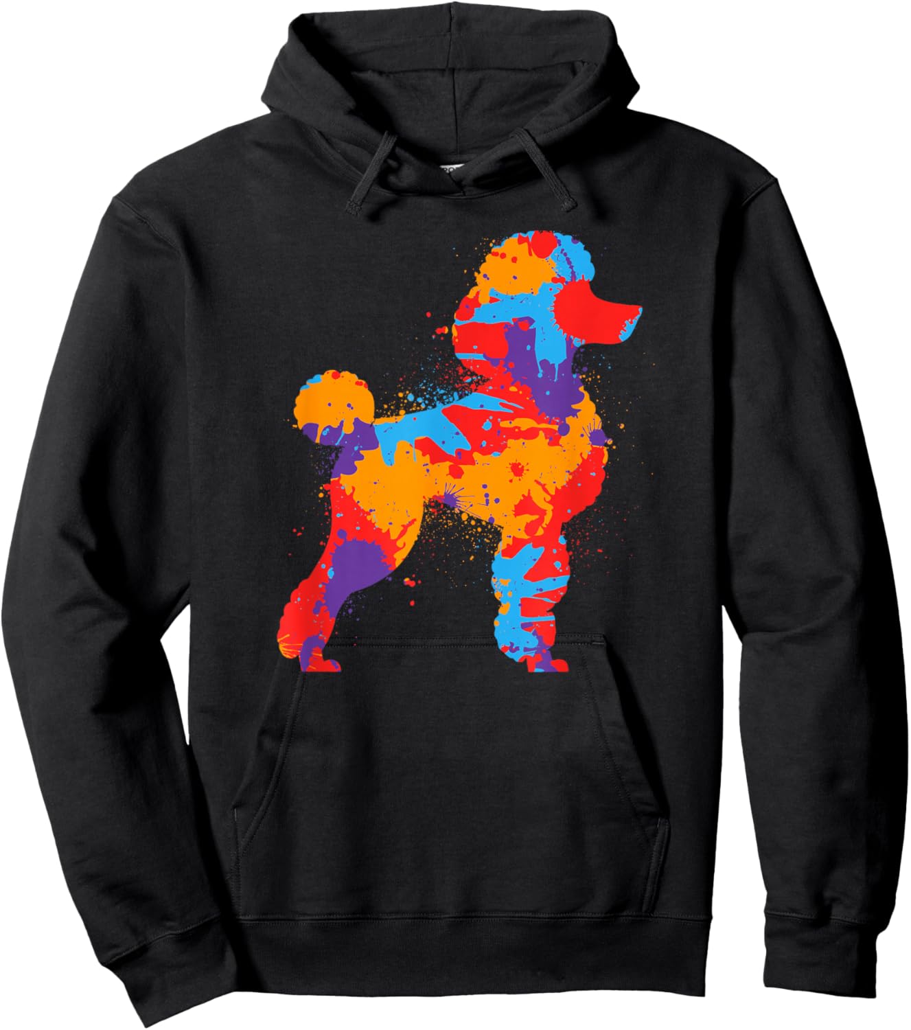 Poodle Dog Colorful Dogs Owner Girls Boys Poodles Hoodie - Hoodie | Black