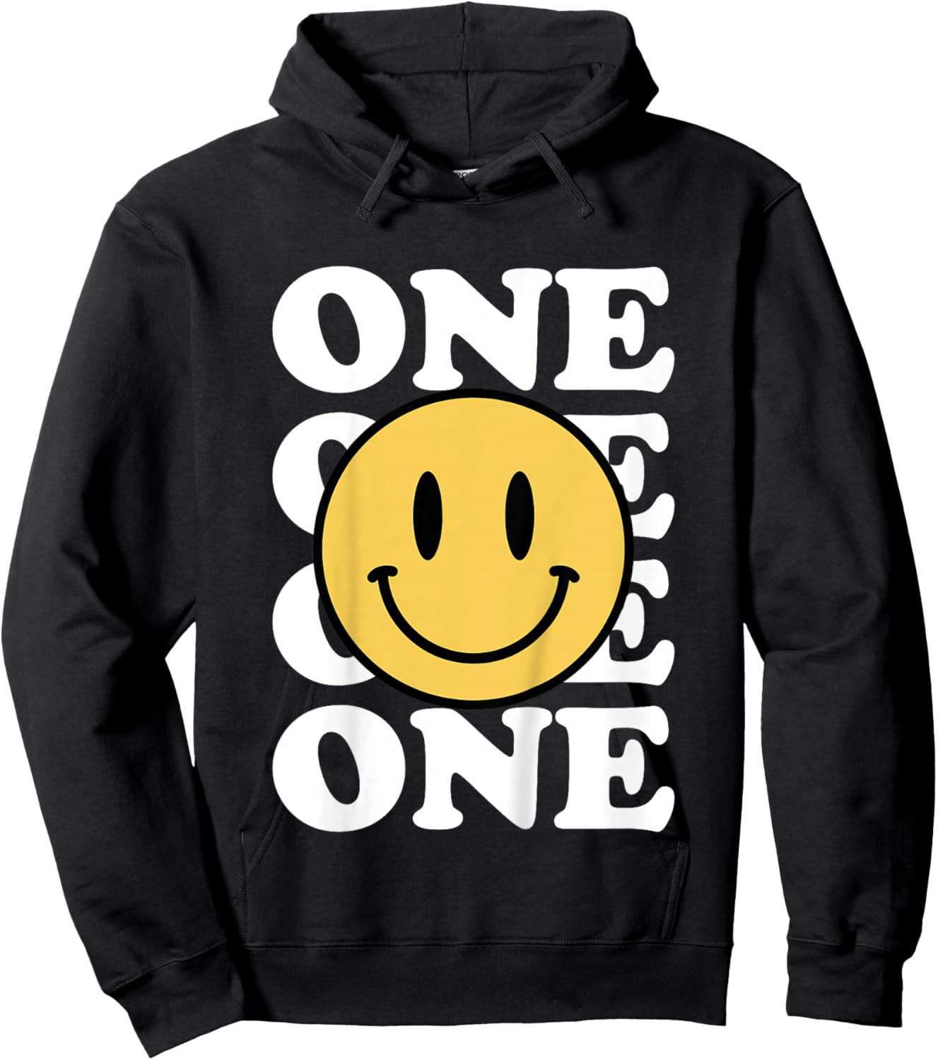 One Happy Dude 1st Birthday Theme Family Matching Hoodie - Hoodie | Black