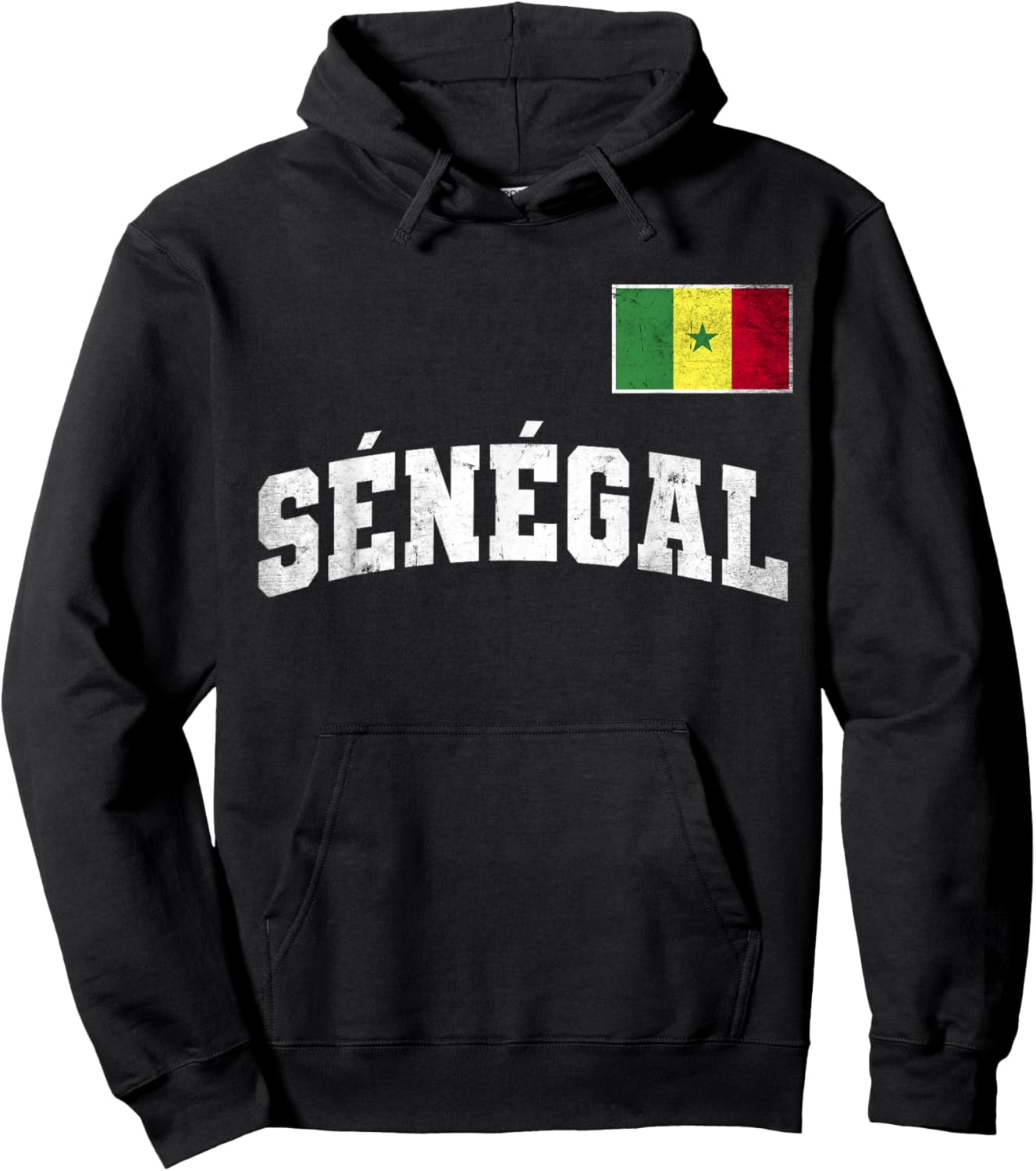 Drapeau de la Sénégal - Supporters Sénégalais Hoodie - Hoodie | Black