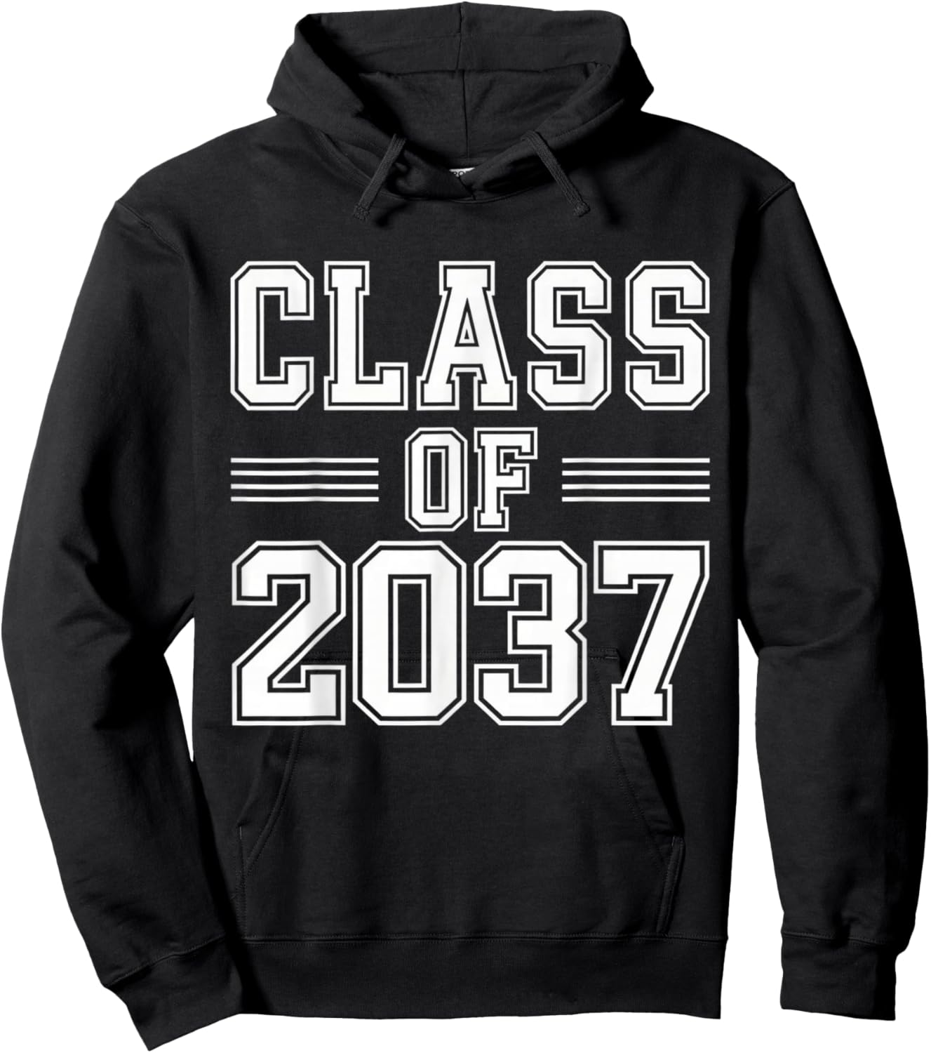 Class of 2037 Grow with Me First Day of School Graduation Hoodie - Hoodie | Black