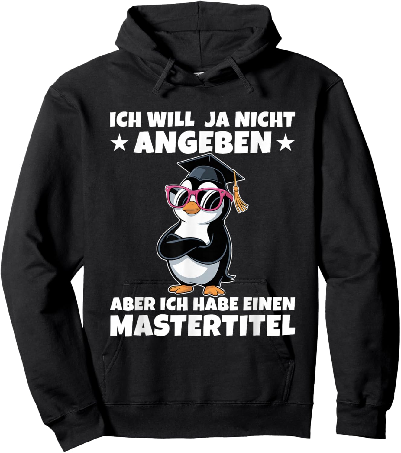 Master Abschlussprüfung Pinguin - Studium geschafft Hoodie - Hoodie | Black