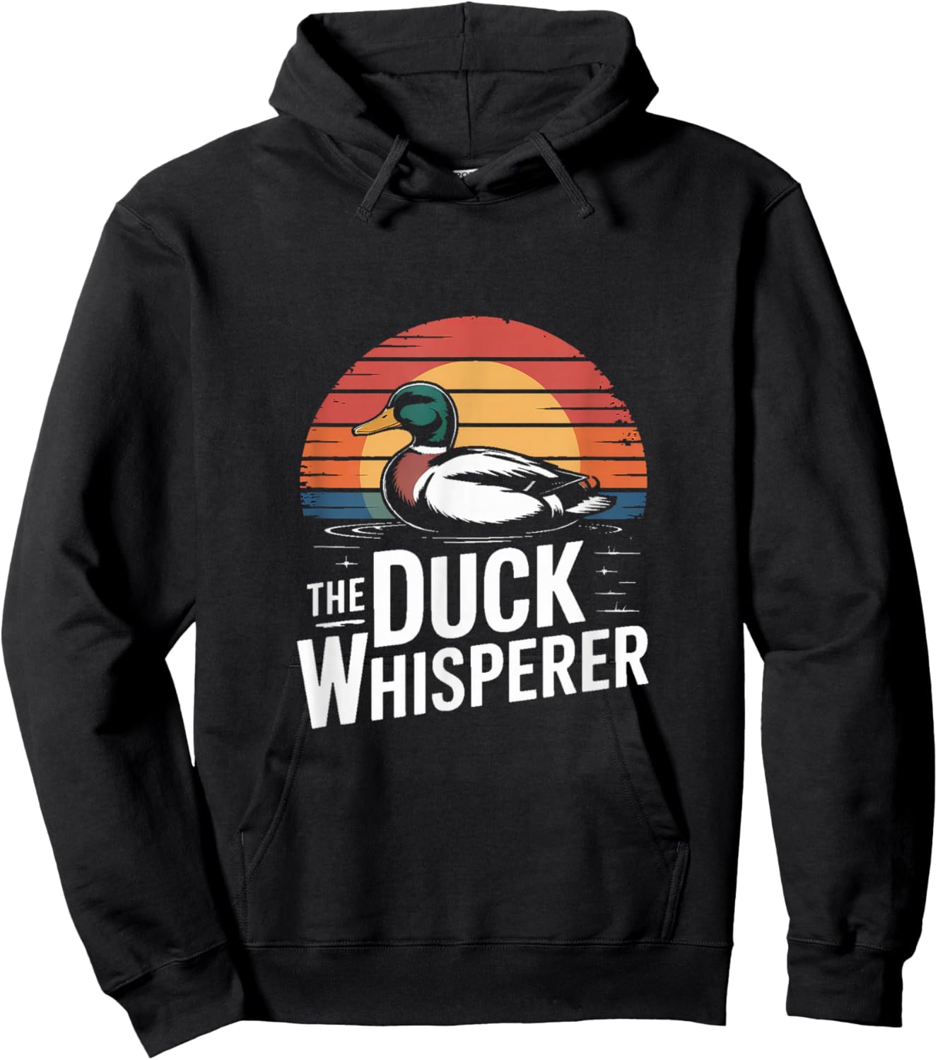 The Duck Whisperer Funny Duck Hunting Mallard Hoodie - Hoodie | Black
