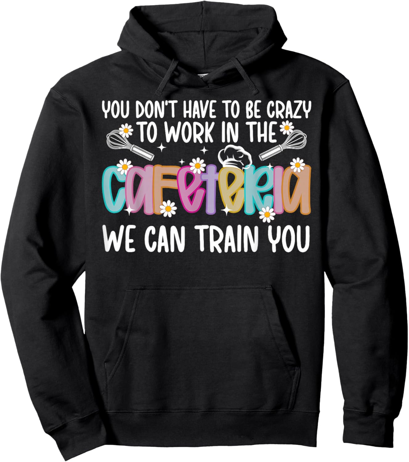 Cafeteria Crew Funny Cafeteria Squad Lunch Lady Hoodie - Hoodie | Black