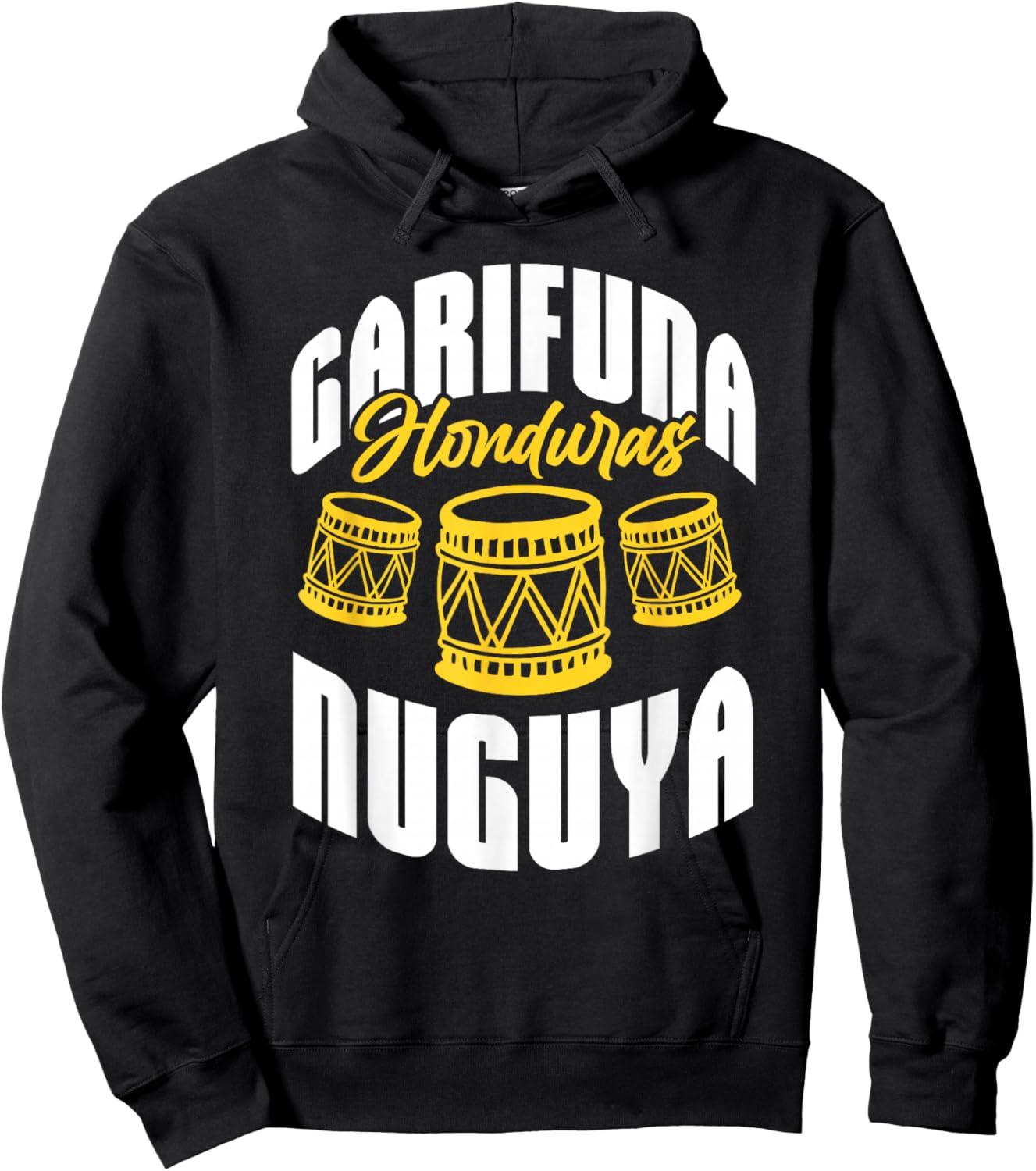 Garifuna Honduras Nuguya Cultural Music Hoodie - Hoodie | Black