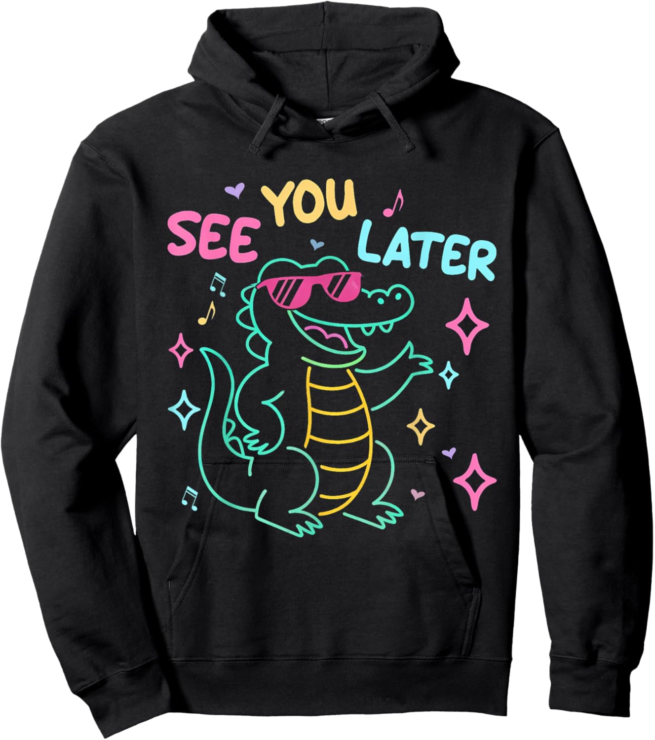 See You Later Alligator Teacher Summer Last Day of School Hoodie - Hoodie | Black