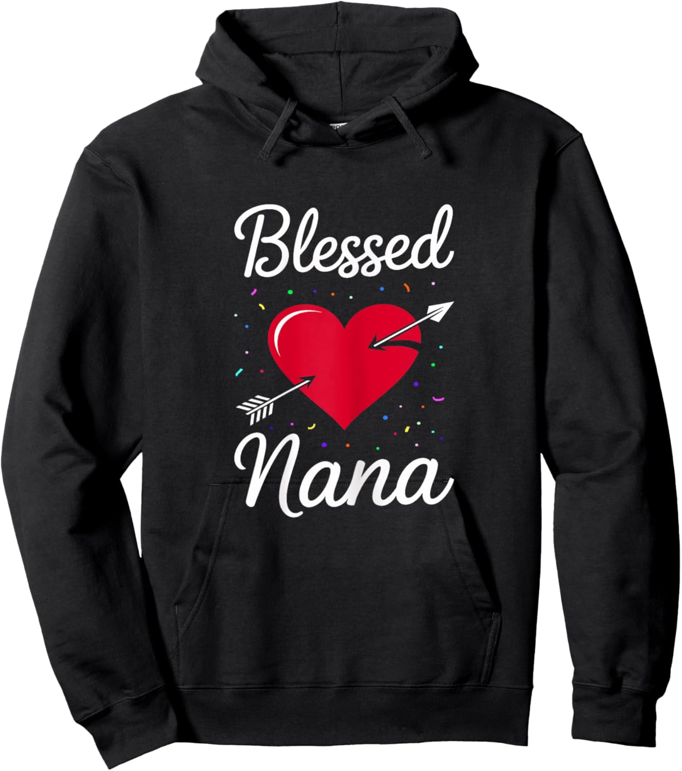 Blessed Nana Shirt Women Happy Mothers Day Hoodie - Hoodie | Black
