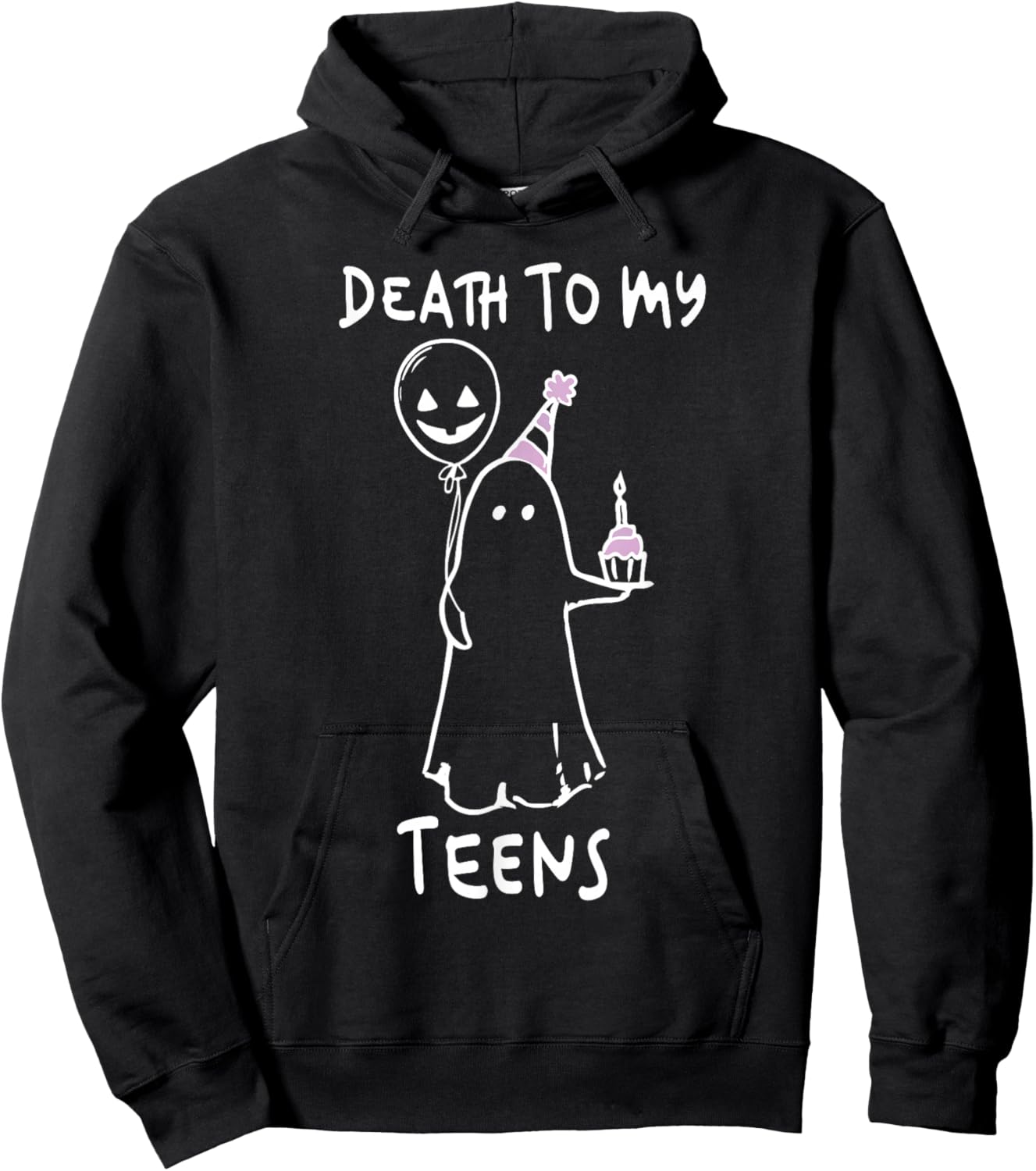 Funny Death To My Teens R.I.P Turning Twenties 20th Birthday Hoodie - Hoodie | Black