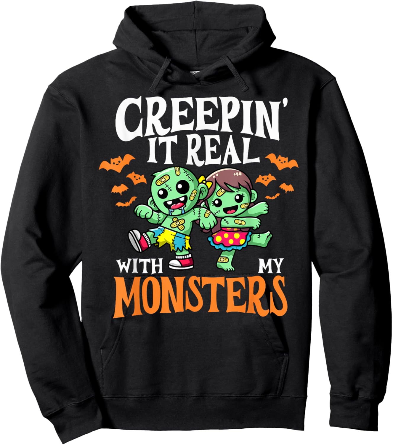 Creepin It Real Monster School Teacher Principal Halloween Hoodie - Hoodie | Black