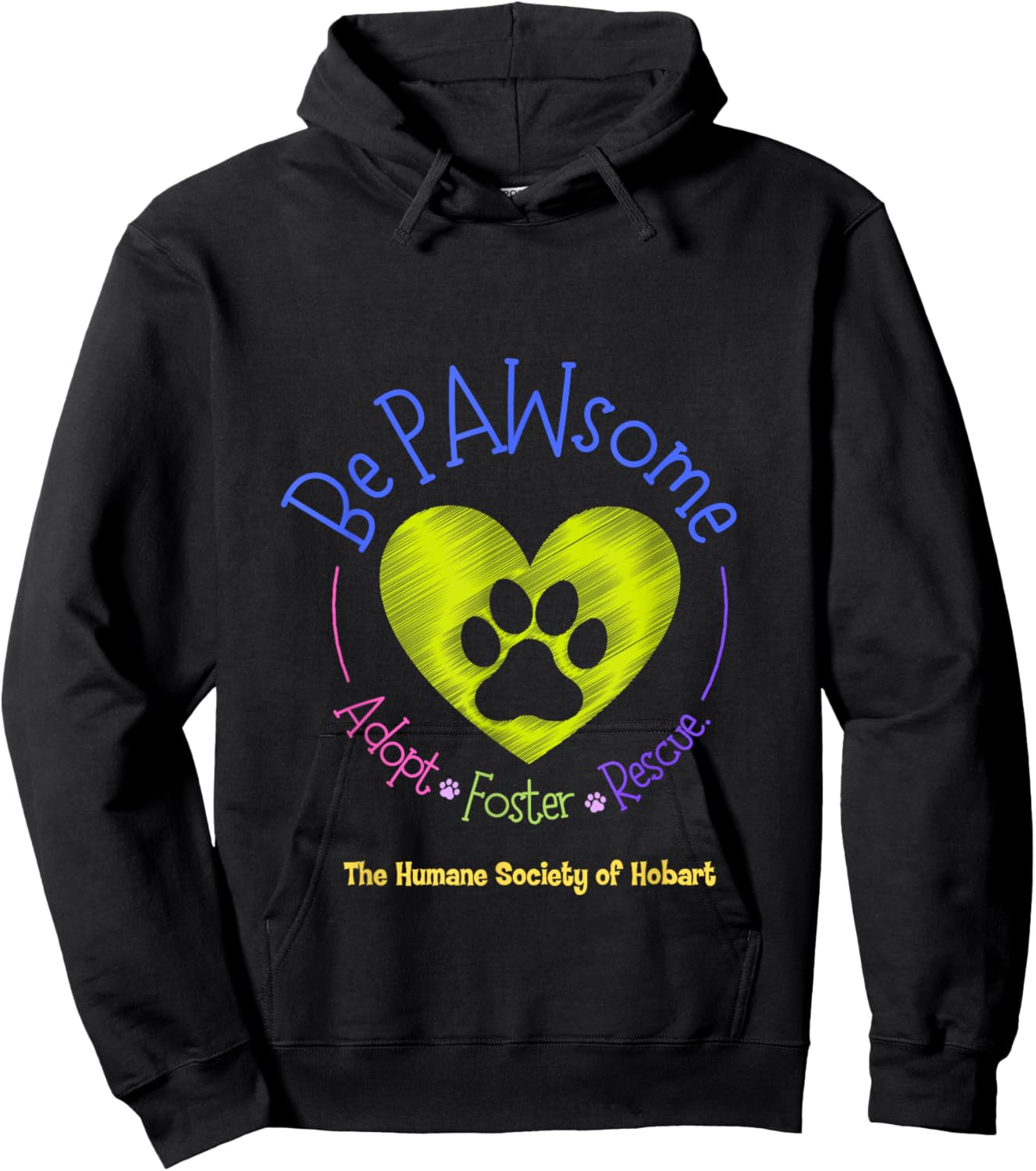 Be Pawsome - HSH Hoodie - Hoodie | Black