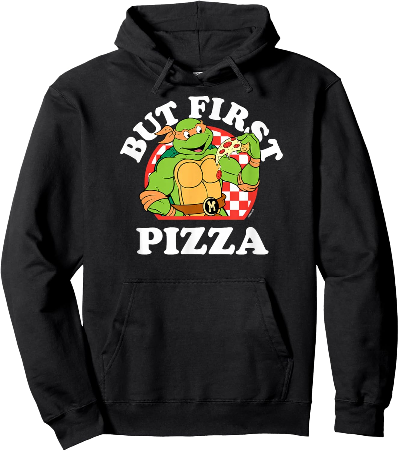 Teenage Mutant Ninja Turtles - But First Pizza Hoodie - Hoodie | Black