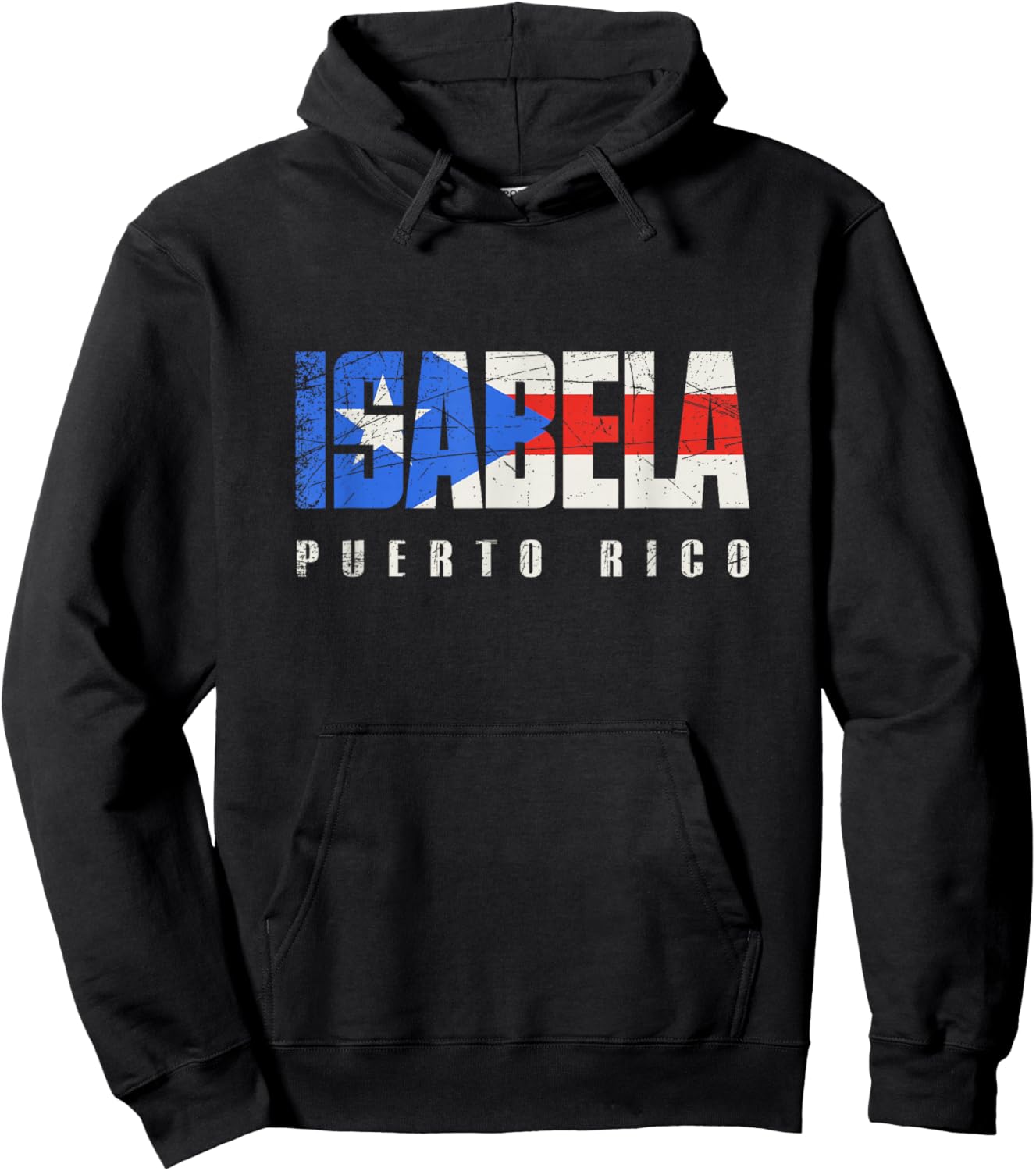 Puerto Rican flag Isabela Puerto Rico Hoodie - Hoodie | Black