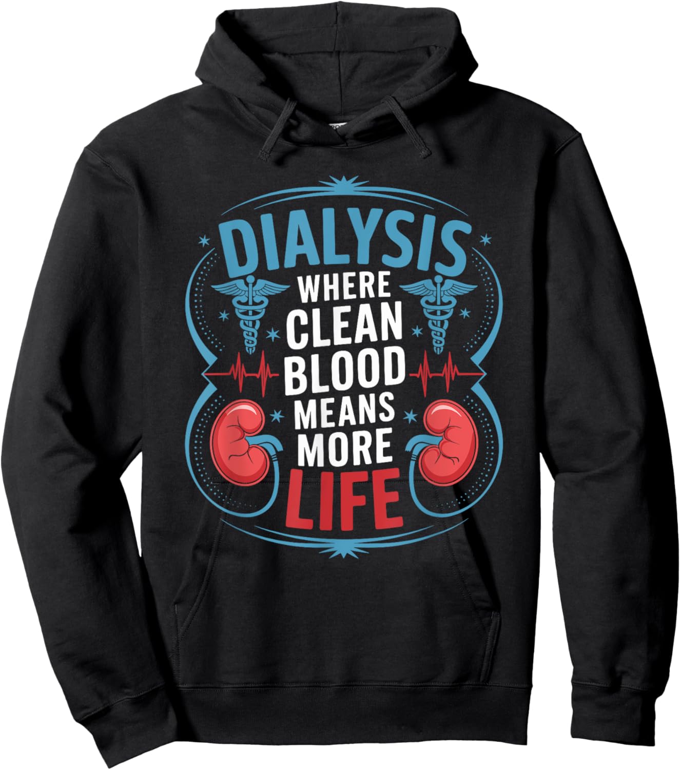 Nephrologist Dialysis Nurse Design Kidney Dialysis Tech Hoodie - Hoodie | Black