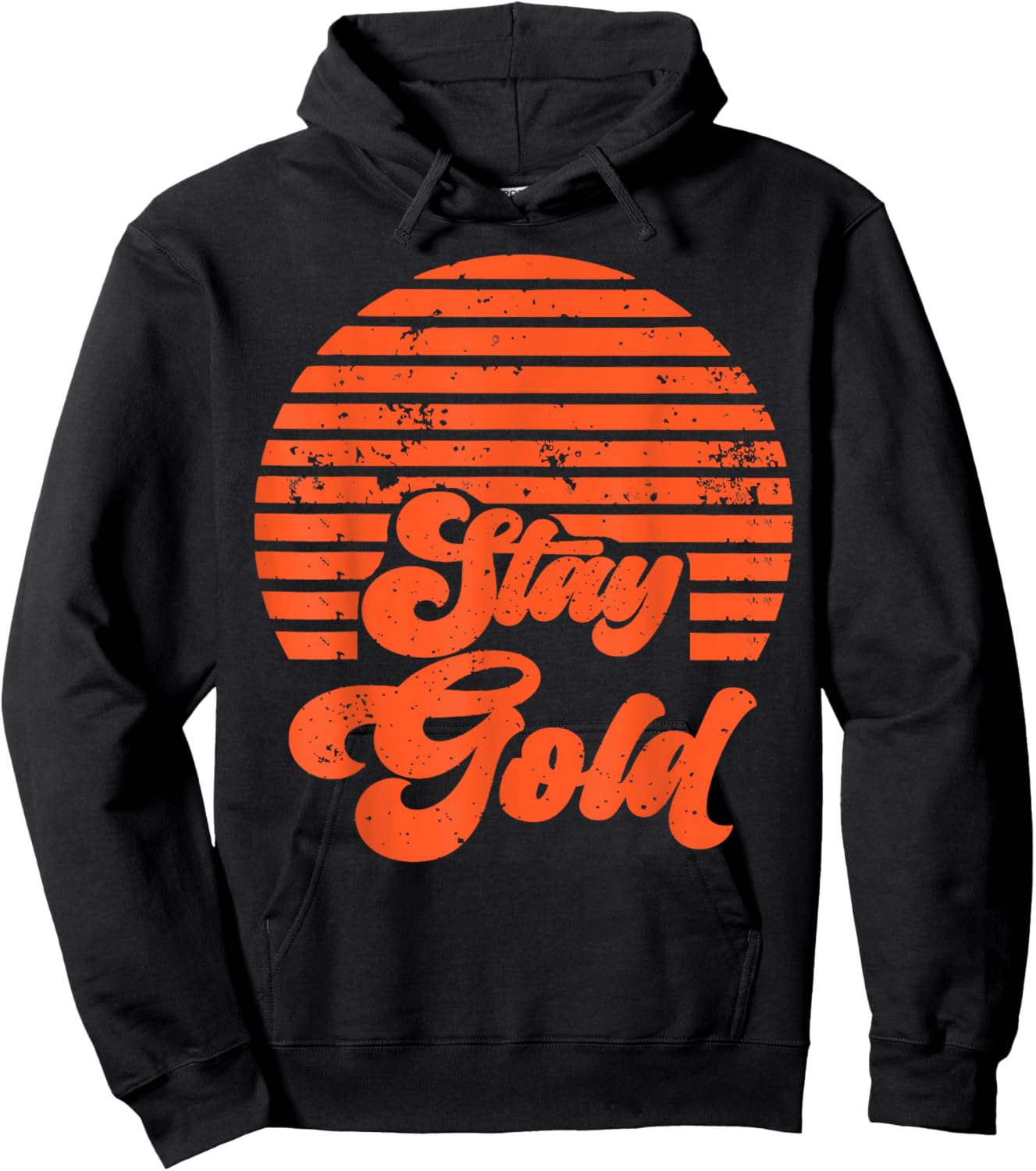 Stay Gold Vintage 80s Retro Men Women Hoodie - Hoodie | Black