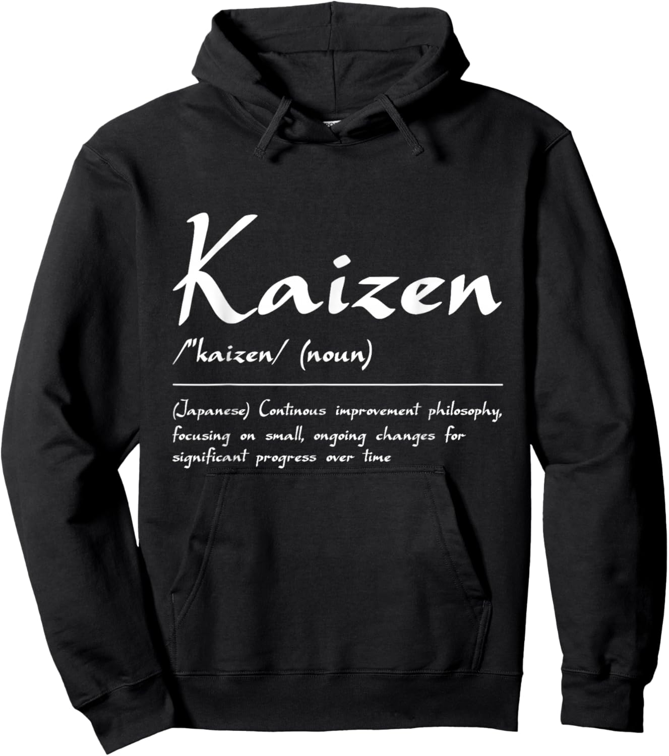 Hiragana Katakana Kaizen Method Kaizen Quote Kai Zen Hoodie - Hoodie | Black
