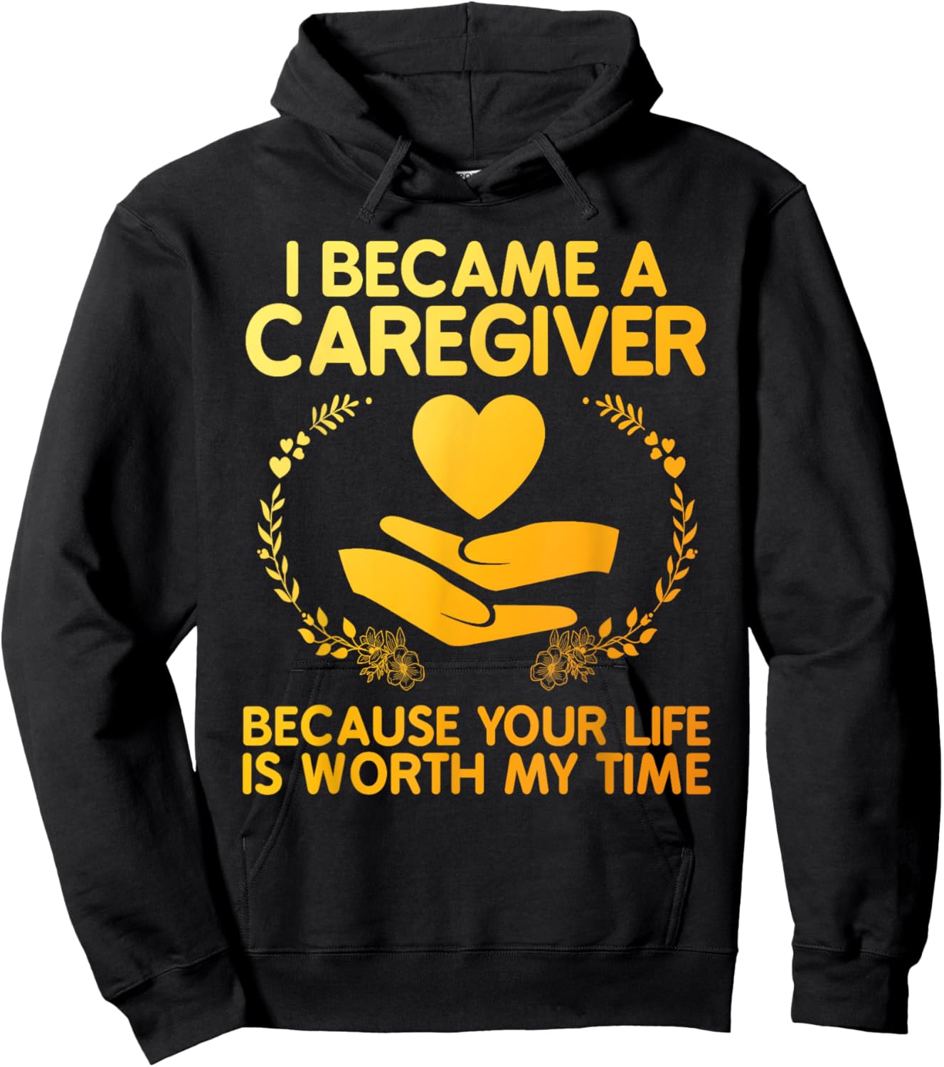 Caregiver Art Women Medical Health Worker Caregiver Hoodie - Hoodie | Black