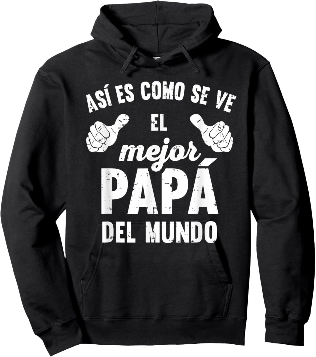 Feliz Dia Papa Playera Regalos para EL MEJOR Papa y Abuelo Hoodie - Hoodie | Black