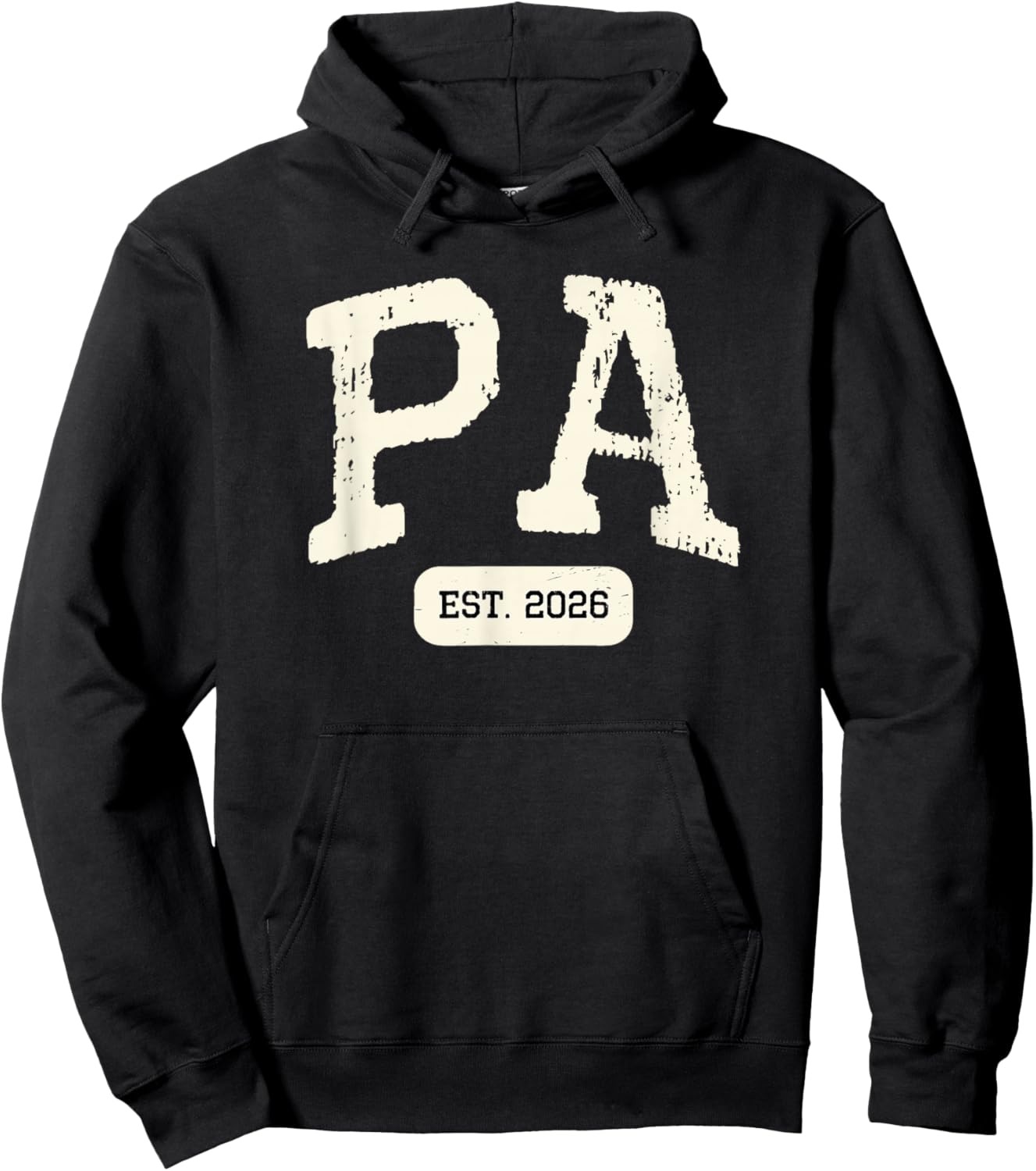 New Pa Est 2026 1st First Time Pregnancy Announcement Hoodie - Hoodie | Black