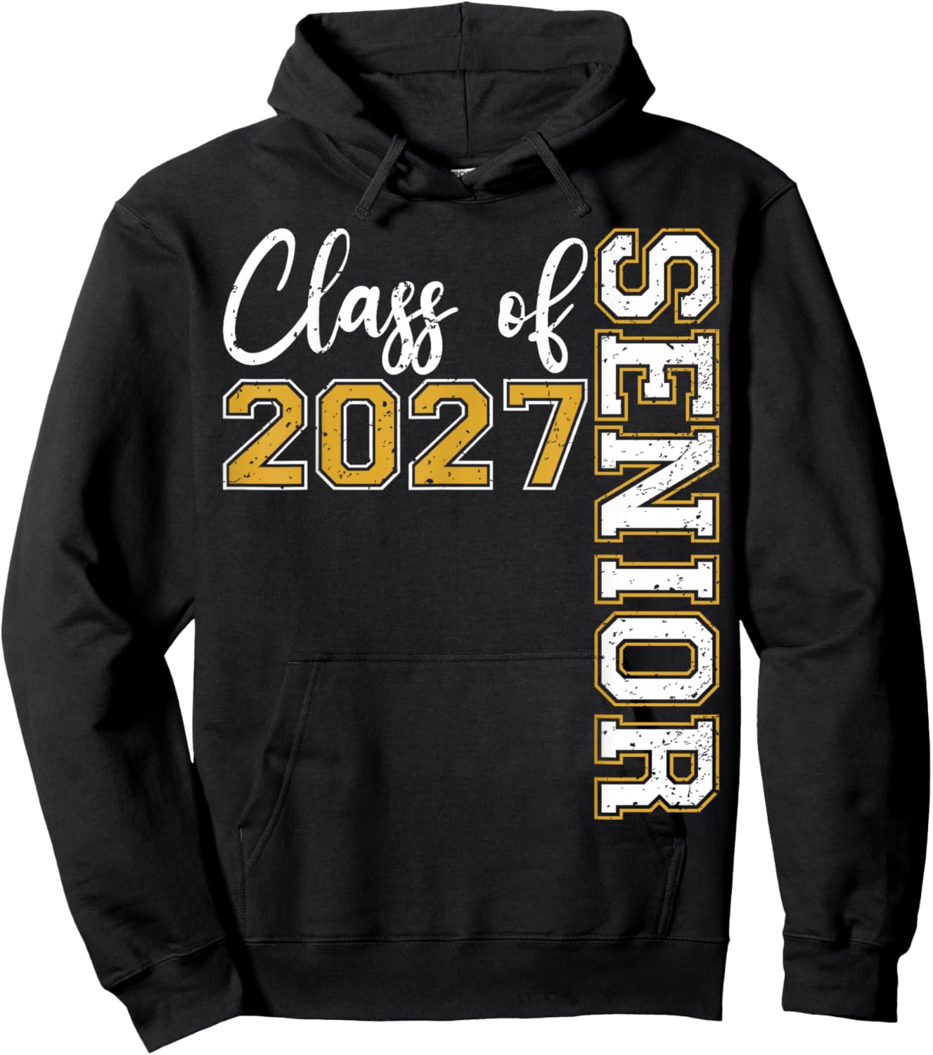 Class of 2027 Senior Graduation Funny Graduate Hoodie - Hoodie | Black