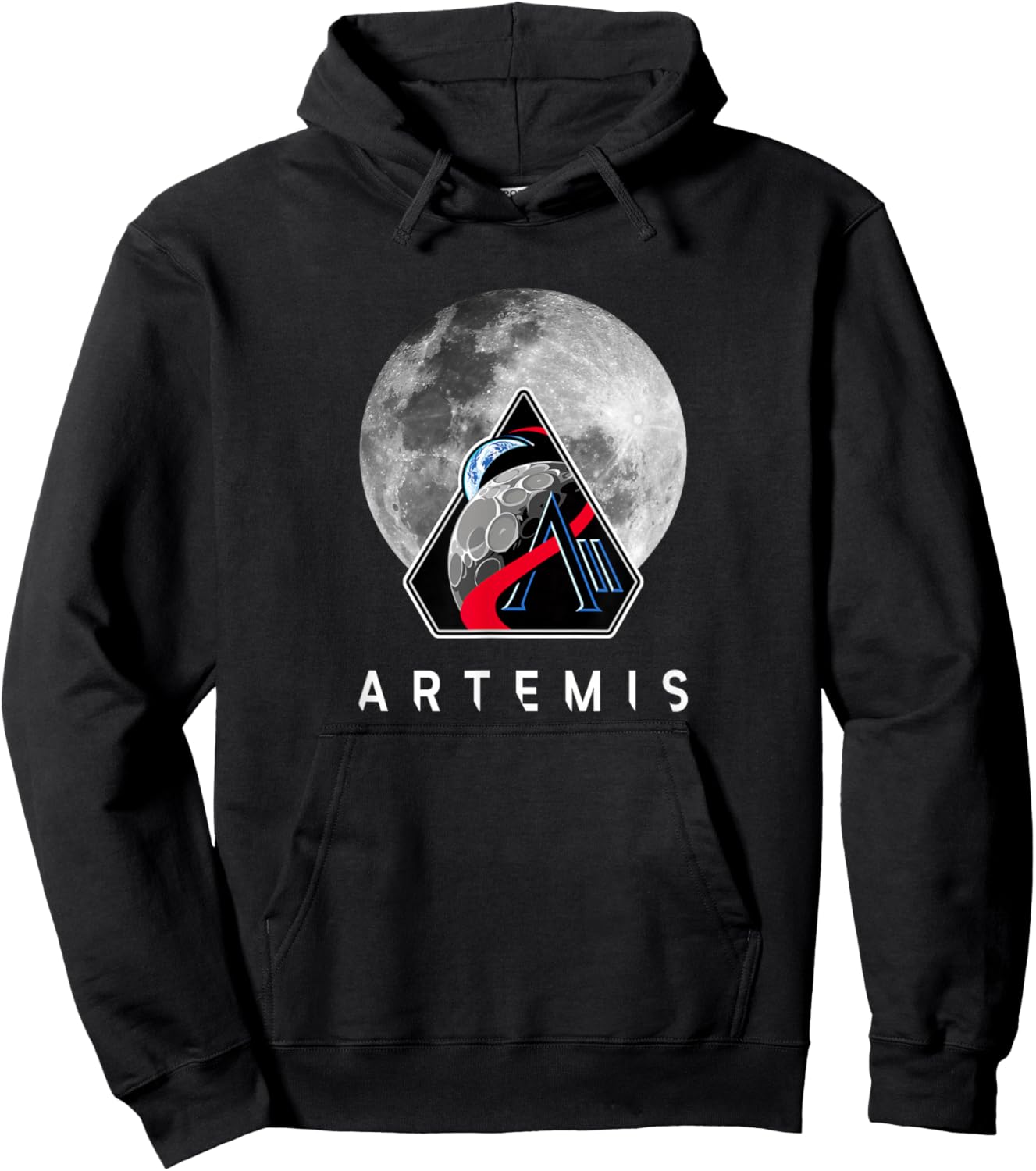 NASA Artemis II Mission Moon Hoodie - Hoodie | Black