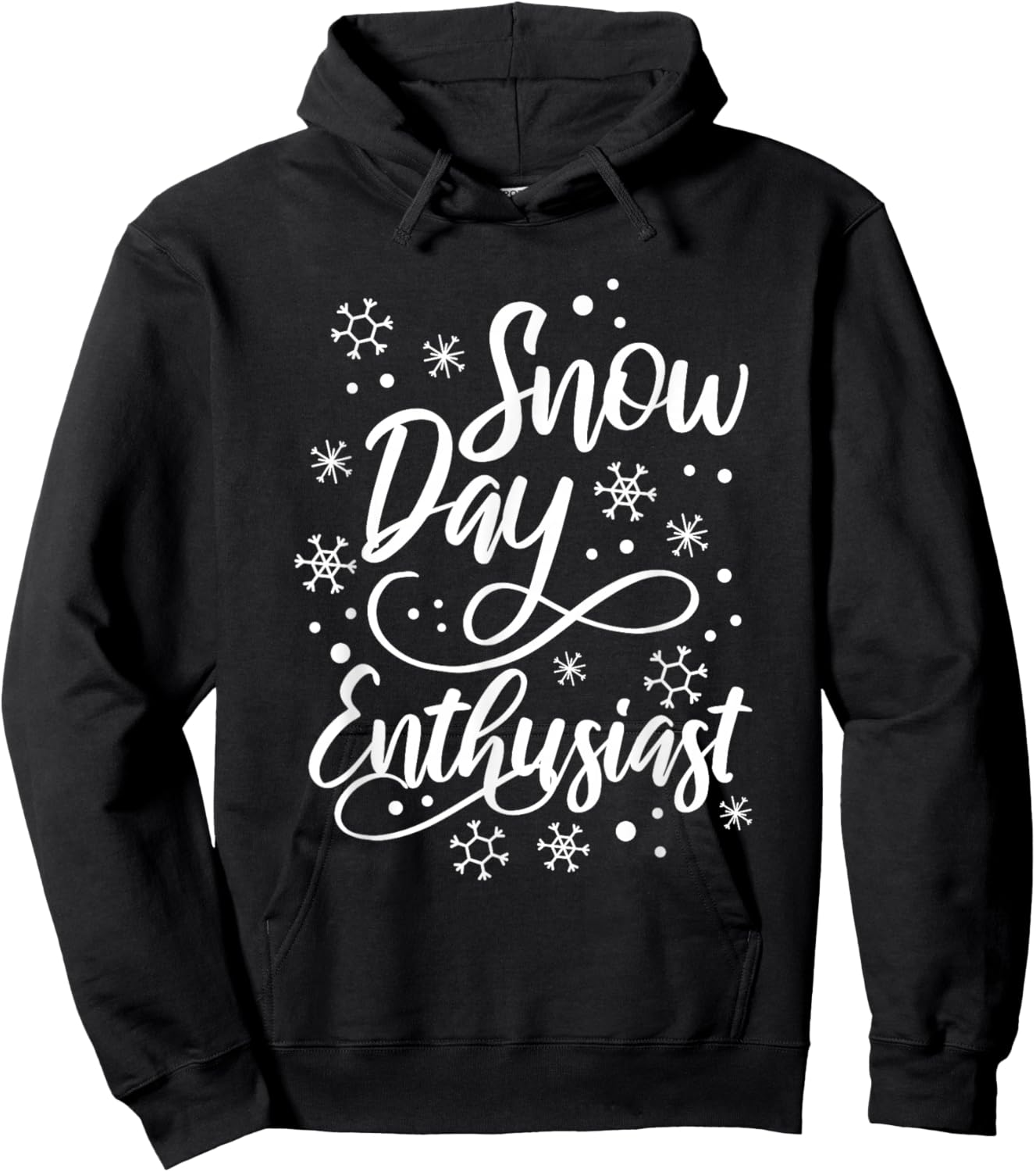 Supporter Of Snow Day Enthusiast Hoodie - Hoodie | Black