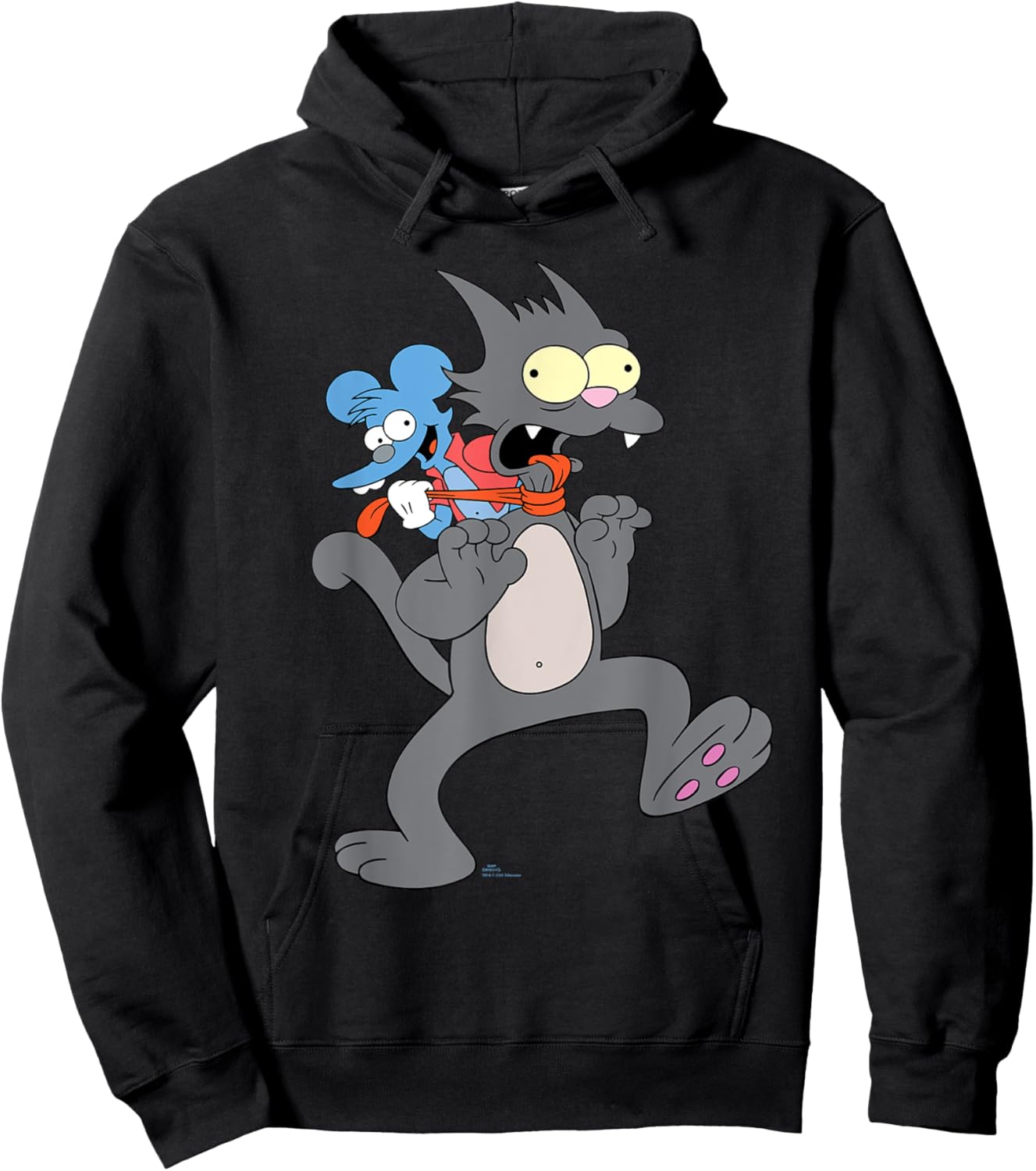 The Simpsons Itchy & Scratchy Show Funny Valentine’s Day Hoodie - Hoodie | Black