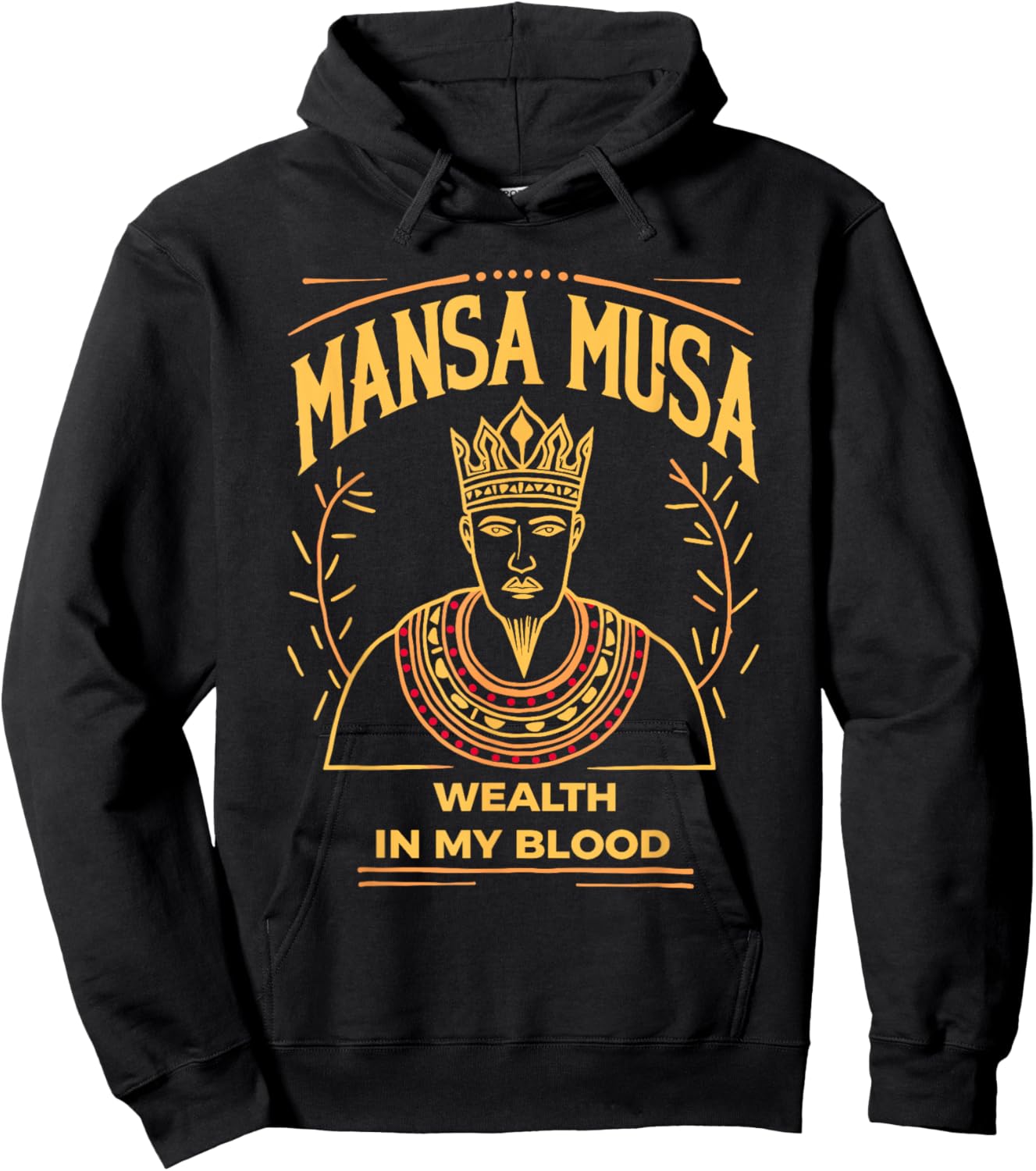 Mansa Musa African King Richest Man in History Mali Empire Hoodie - Hoodie | Black