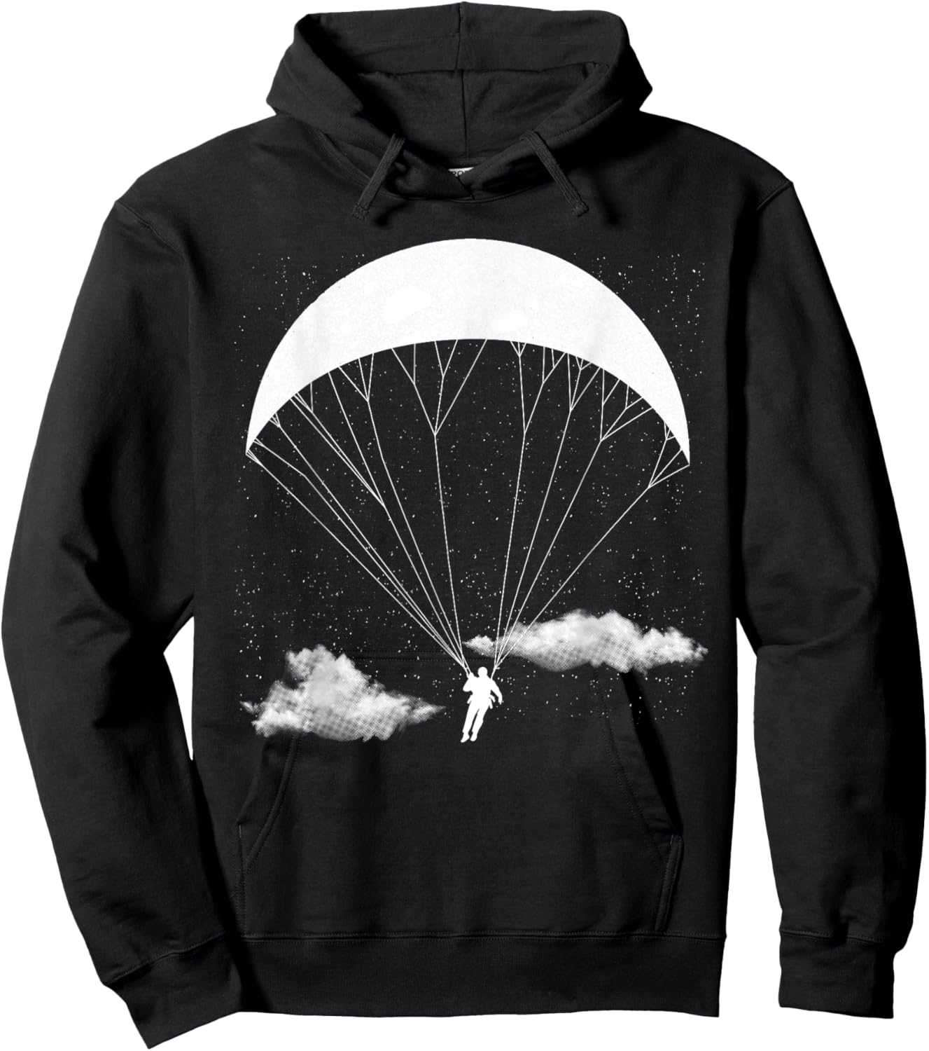 Paragliding Art Women Paraglide Paramotor Paraglider Hoodie - Hoodie | Black