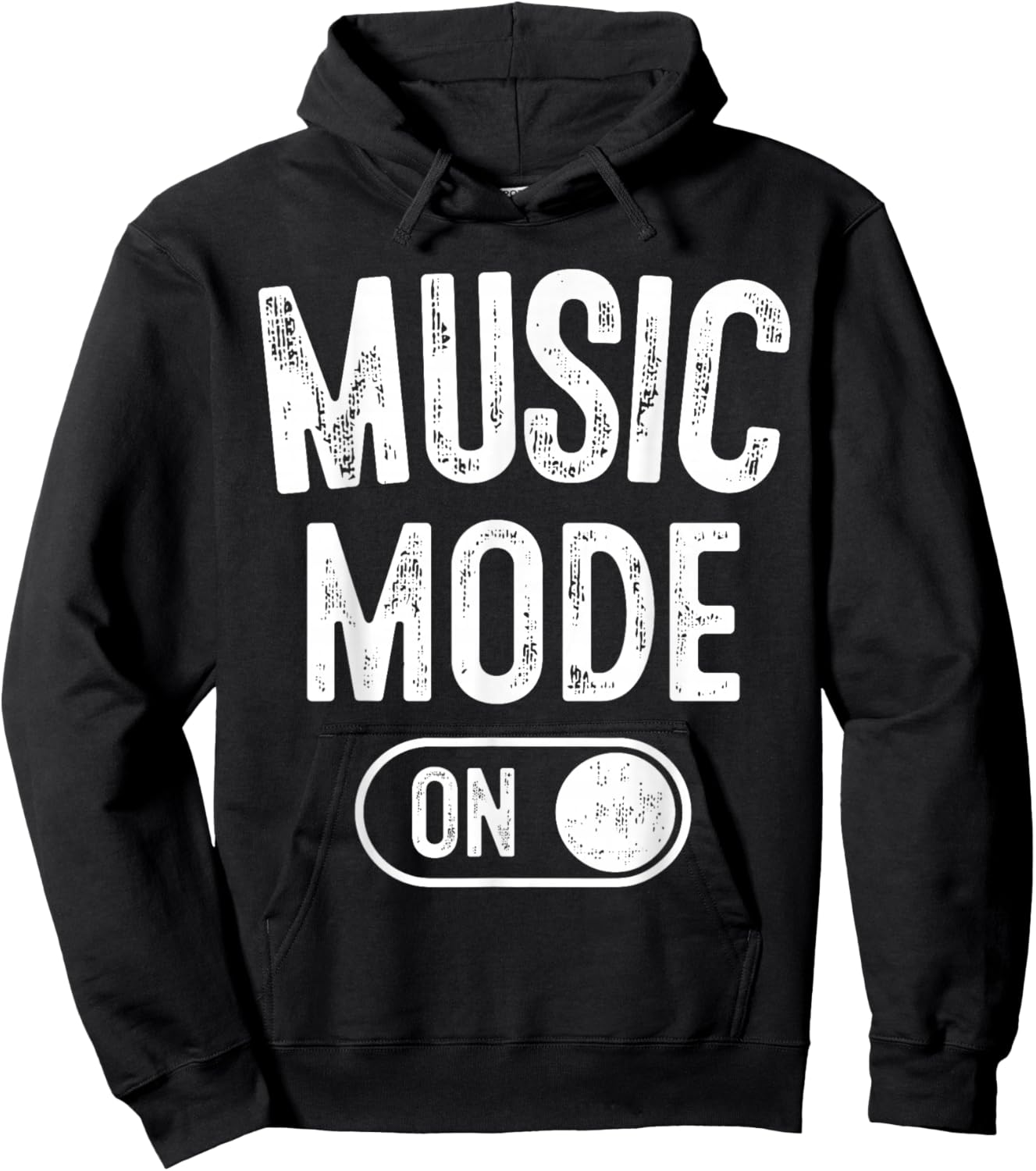 Music Mode On Funny Singer Musician Gift Composer Producer Hoodie - Hoodie | Black