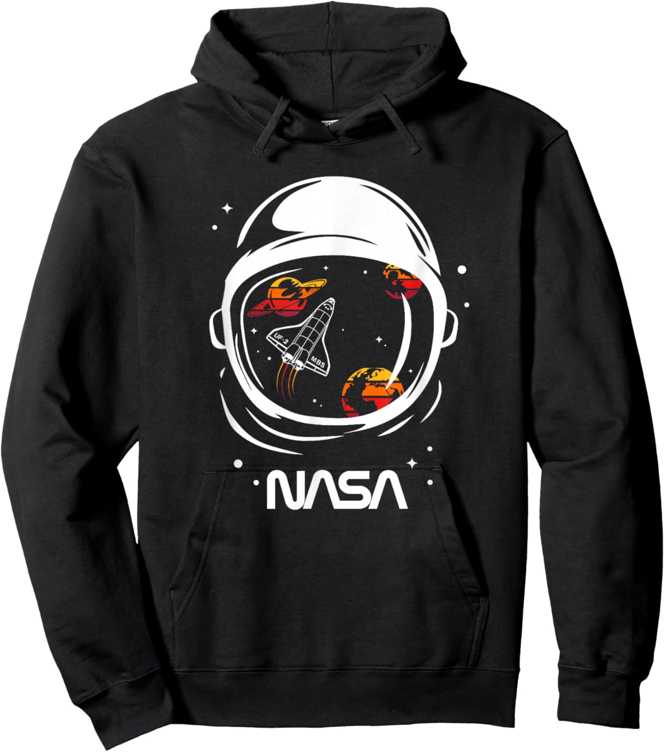 NASA - Helmet in Space Hoodie - Hoodie | Black