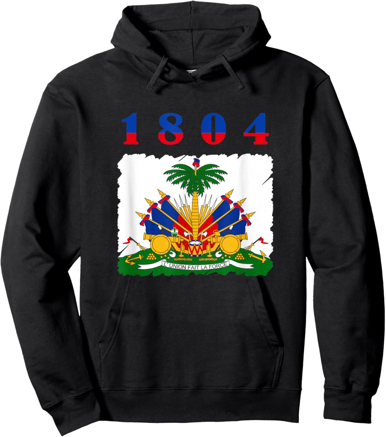 Haiti Flag Symbol Pride Roots Haitian 1804 Hoodie - Hoodie | Black