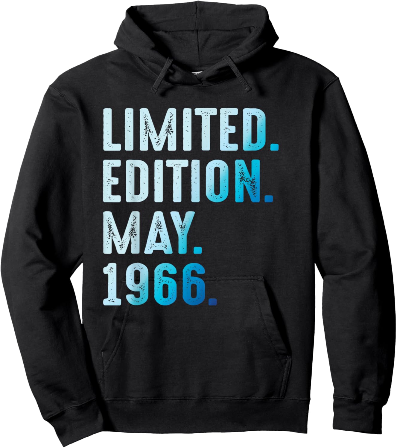 Mai 1966 Année 1966 Rétro 1966 Vintage Édition Limitée Hoodie - Hoodie | Black