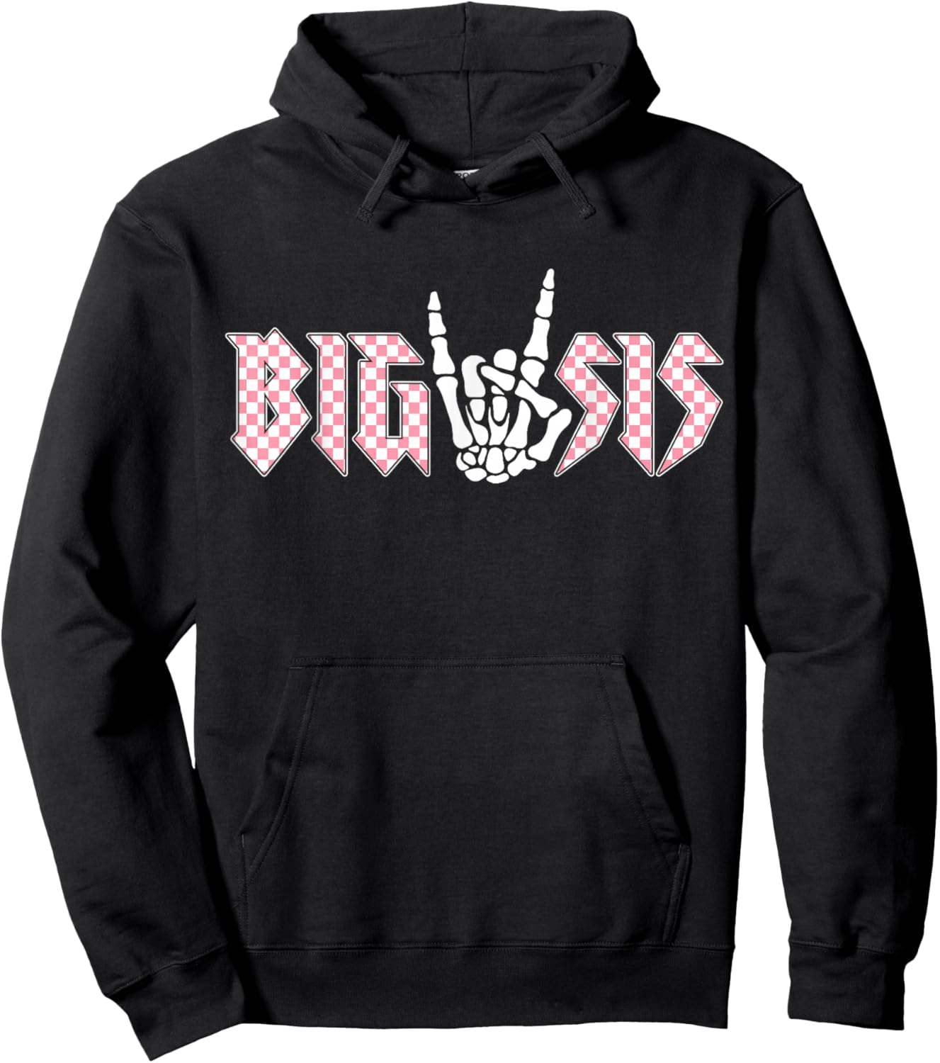 Big Sister Of The Bad Two the Bone Birthday 2 Years Old Hoodie - Hoodie | Black