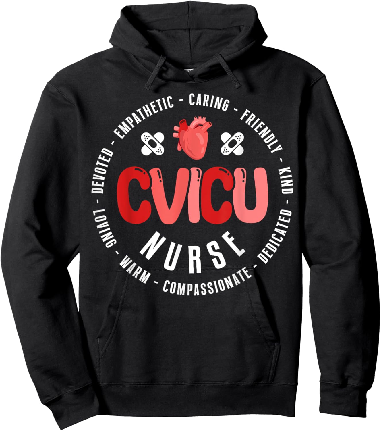 CVICU Nurse Appreciation Cardiovascular Intensive Care Unit Hoodie - Hoodie | Black