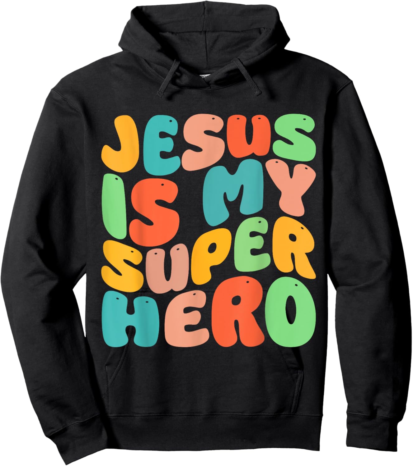 Jesus Is My Superhero Christian Religious Hoodie - Hoodie | Black