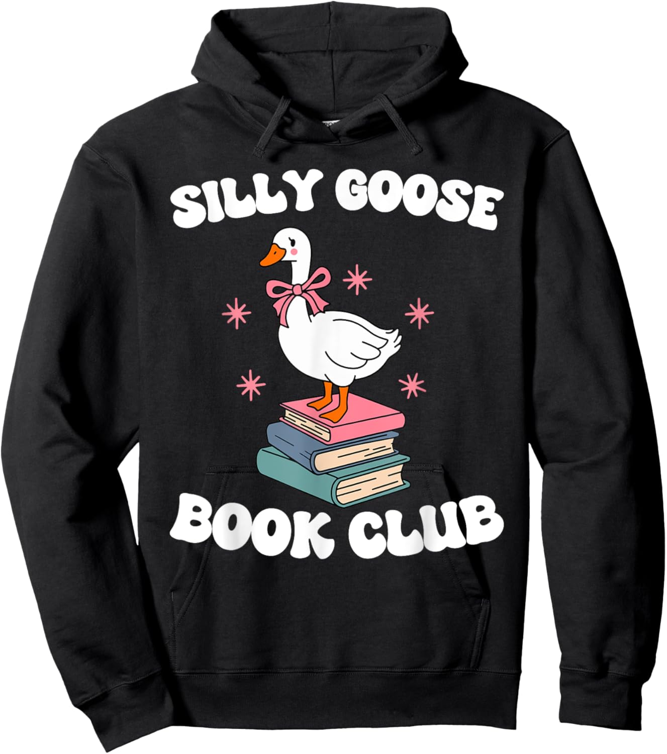 Silly Goose Book Club Hoodie - Hoodie | Black